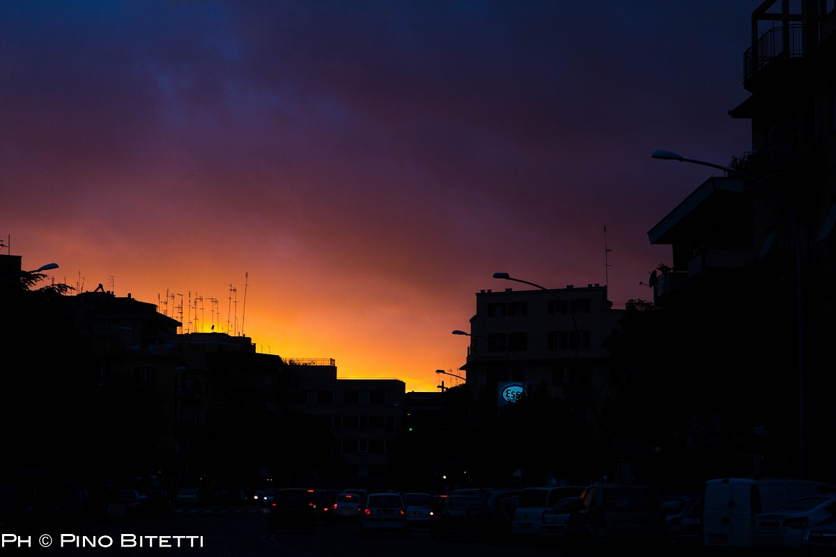 Sunset in Rome