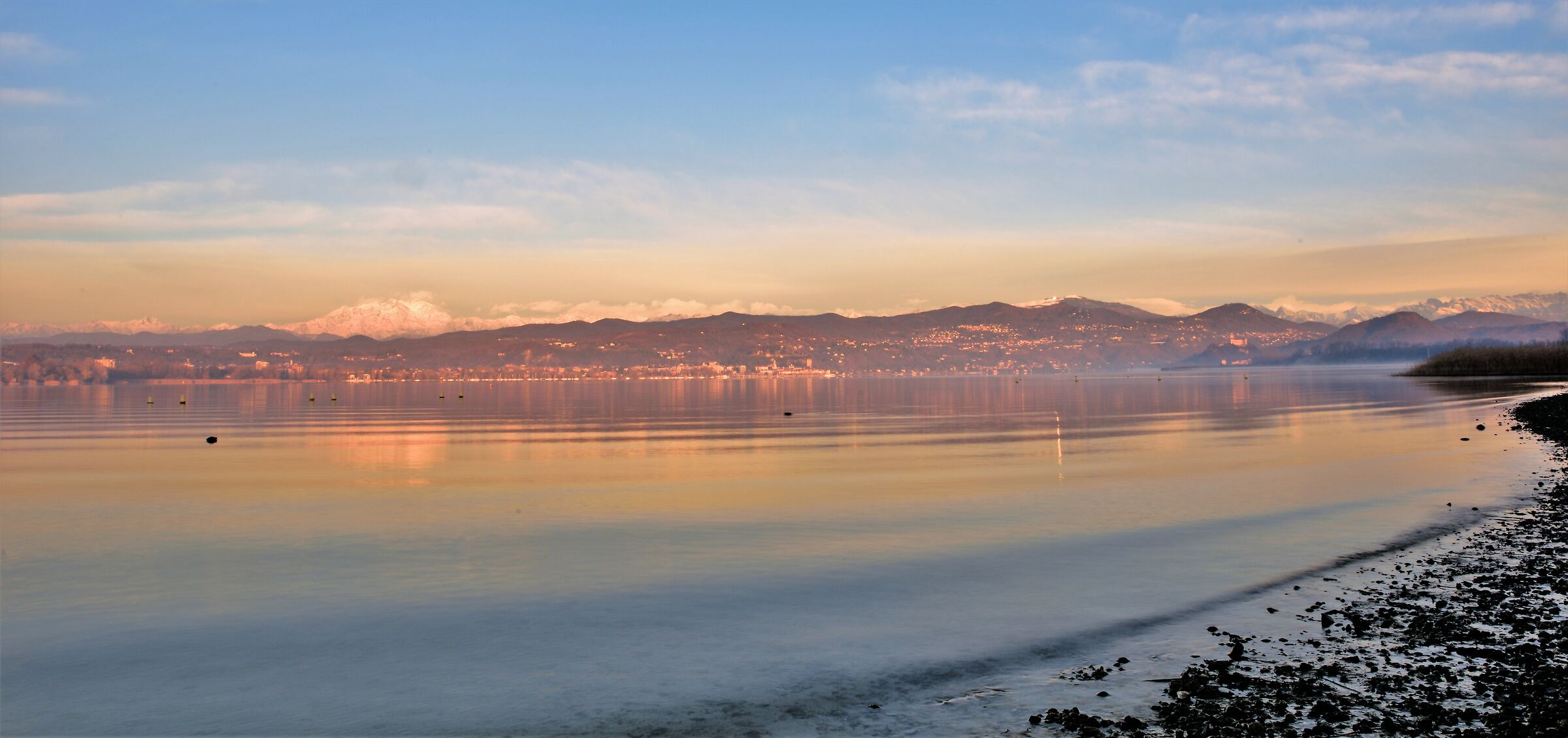 From the top of the Monte Rosa, the High Vergante with the M...