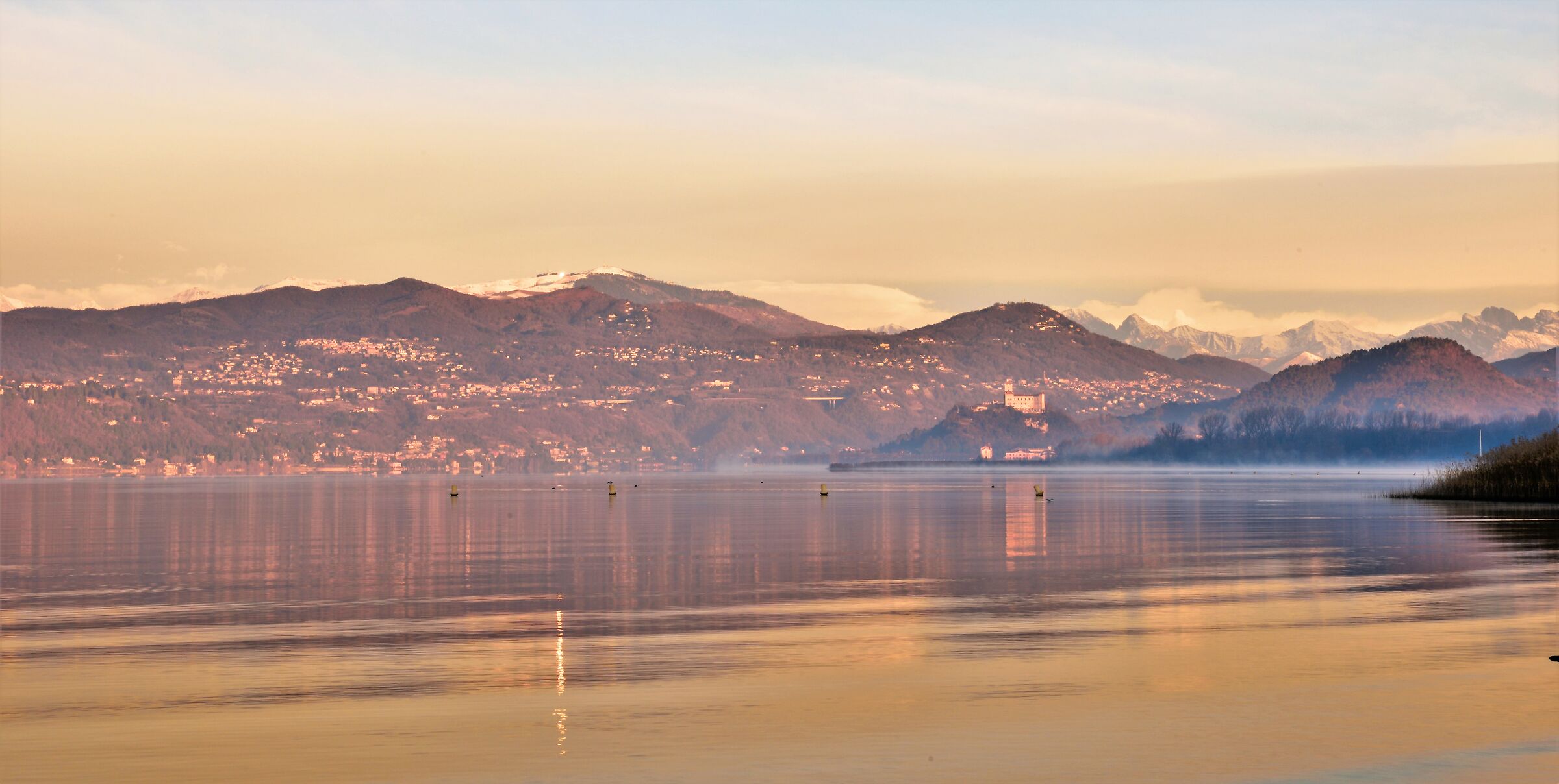 A DS the Fortress of Angera and up the mountains of the Va