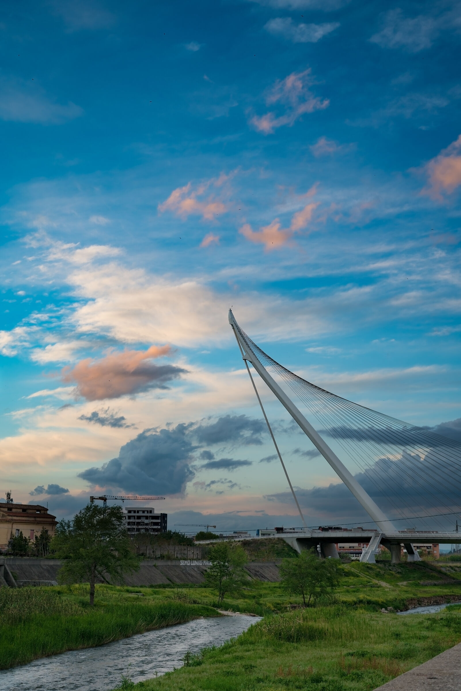 The Bridge of Calatrava in postcard
