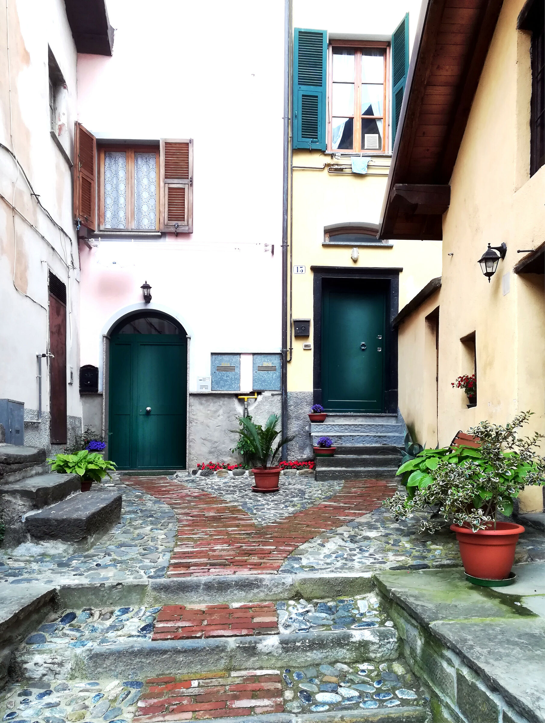 Glimpse of Sassello, with smartphone