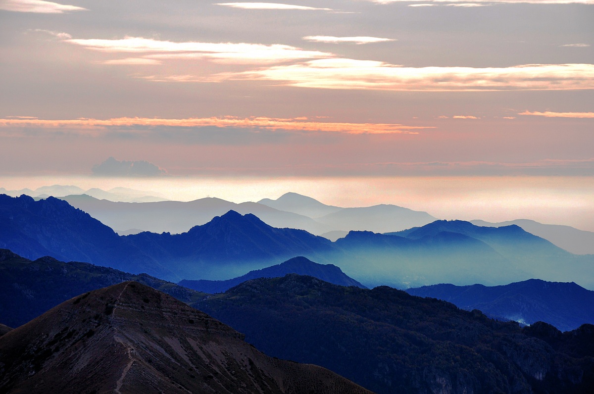Foschie nelle valli bergamasche