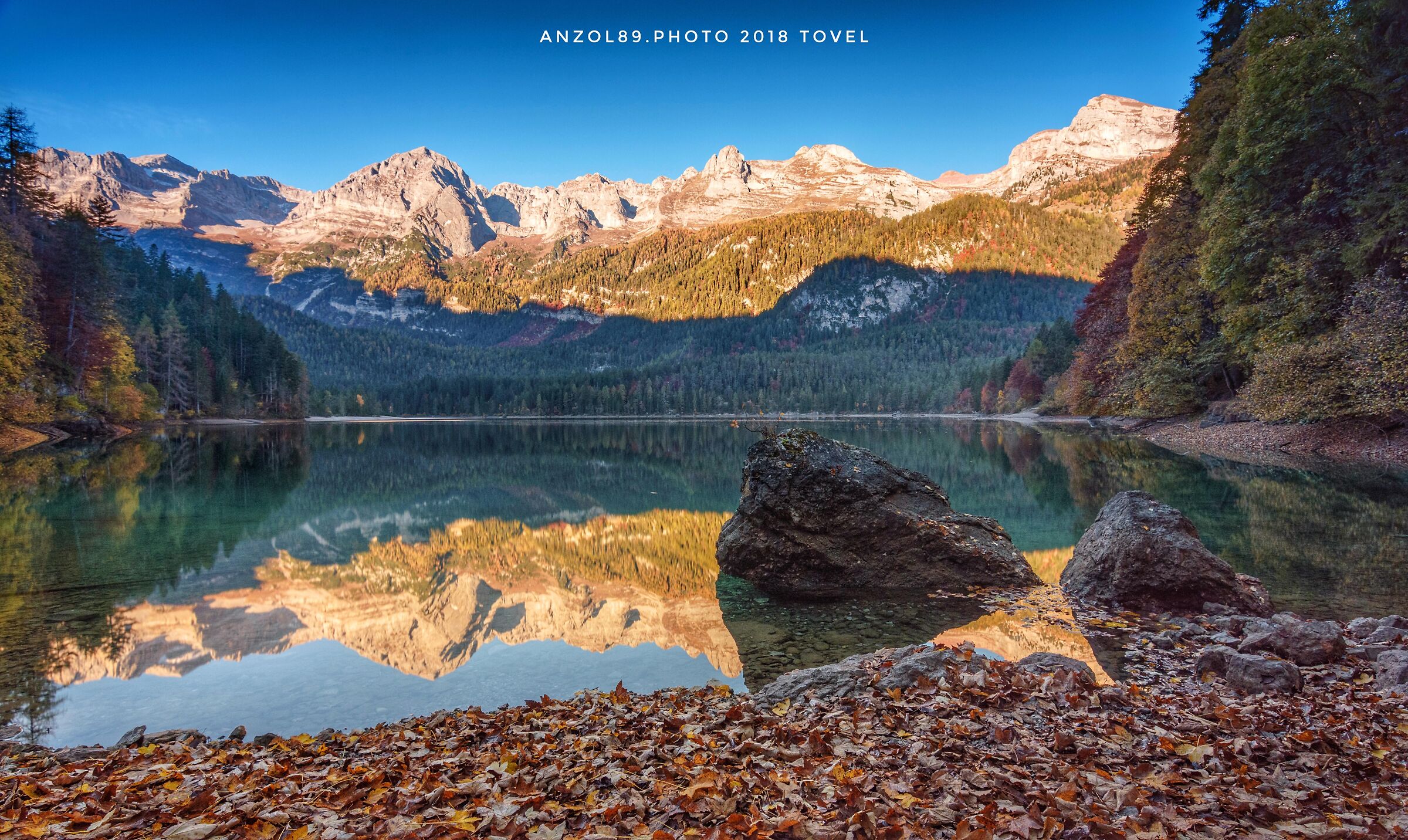 Autumnal Sunrise at Lake Tovel (TN)