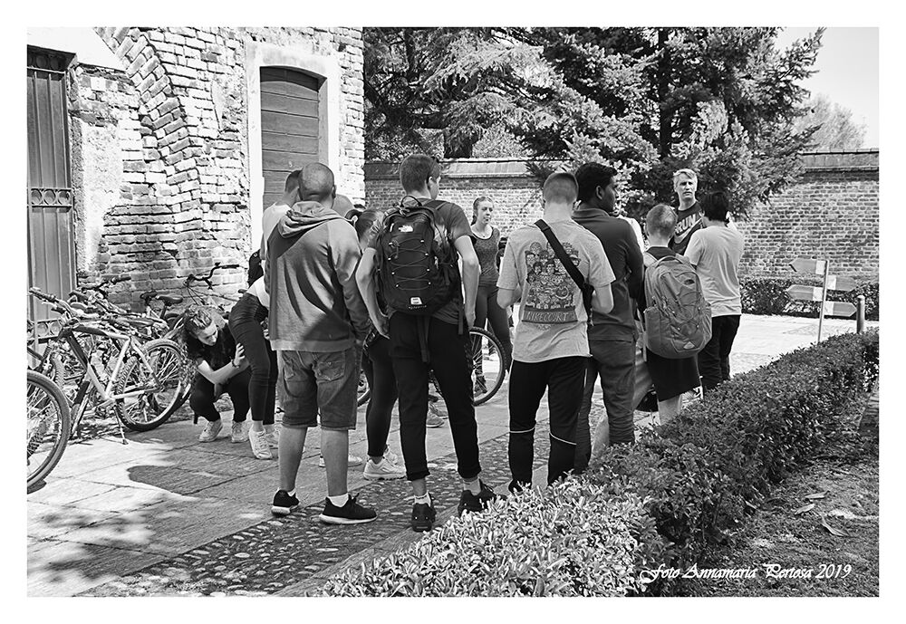 Group of cyclists in Chiaravalle