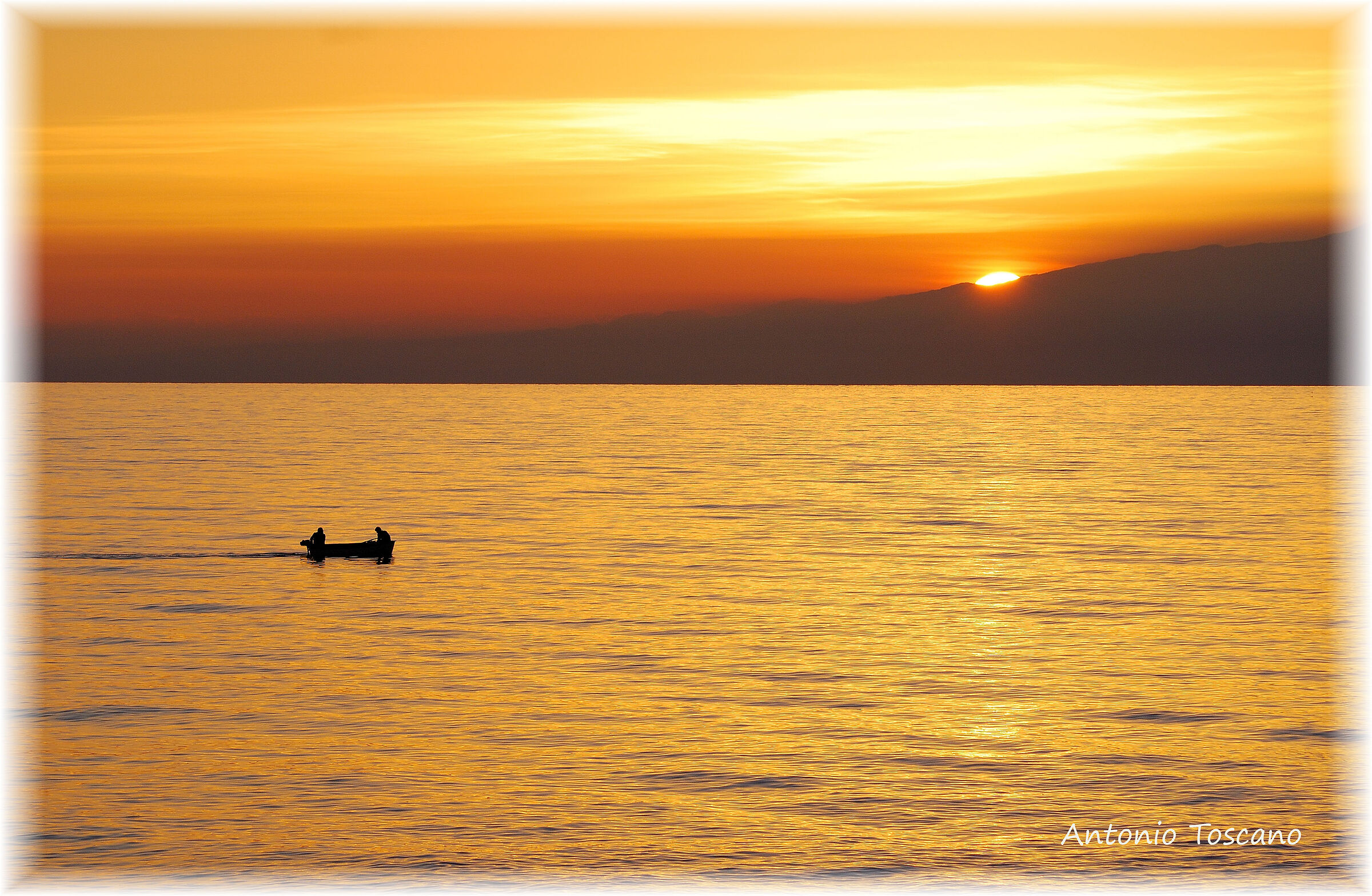 And it was at once the sunset