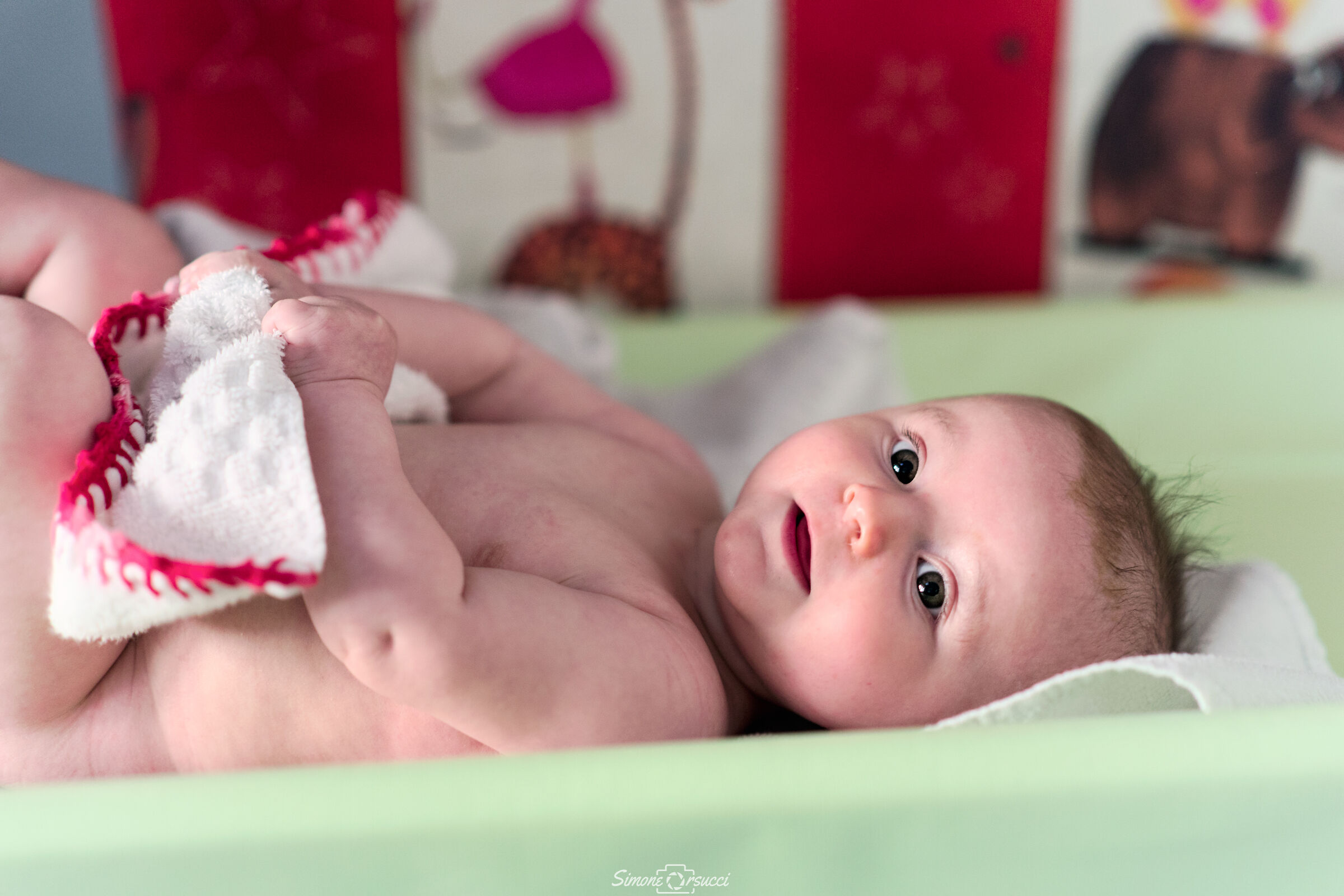 Camilla dopo il bagnetto