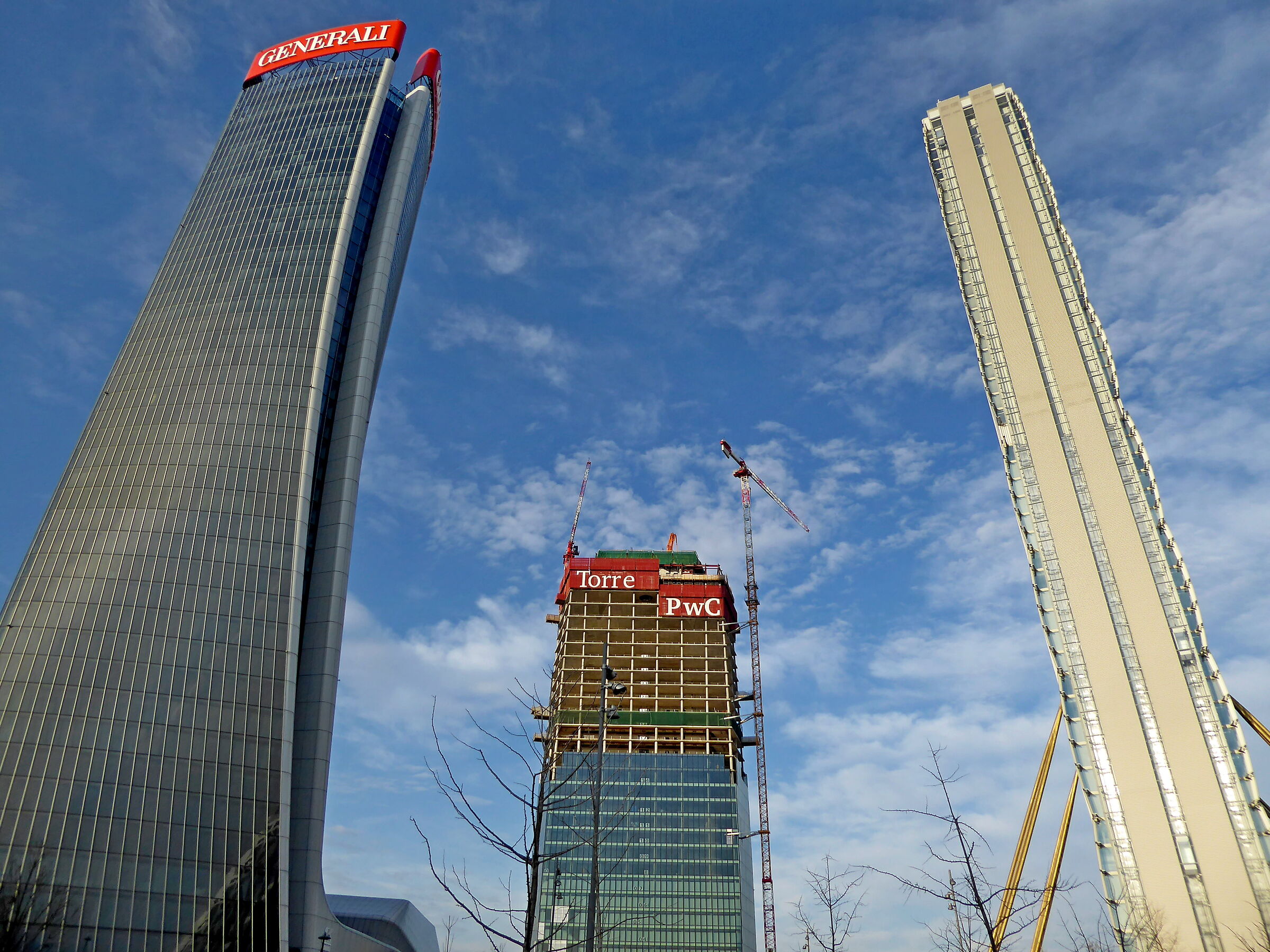 The three towers of City Life