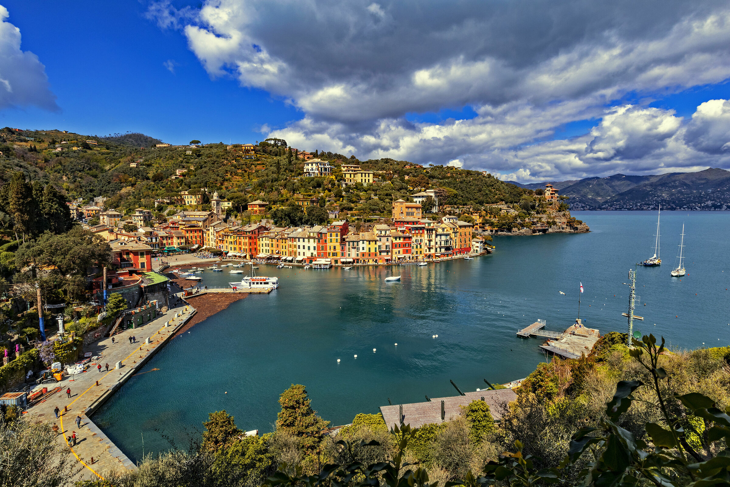 The clouds in Portofino