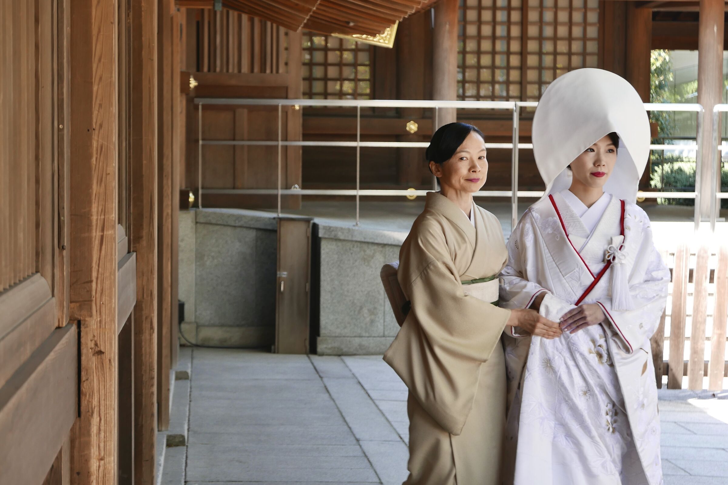 Japanese engagement in Meiji Shrine