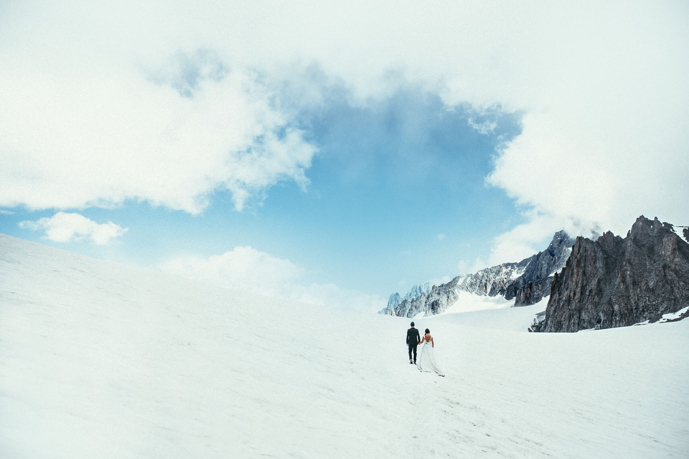 Matrimonio sul monte Bianco