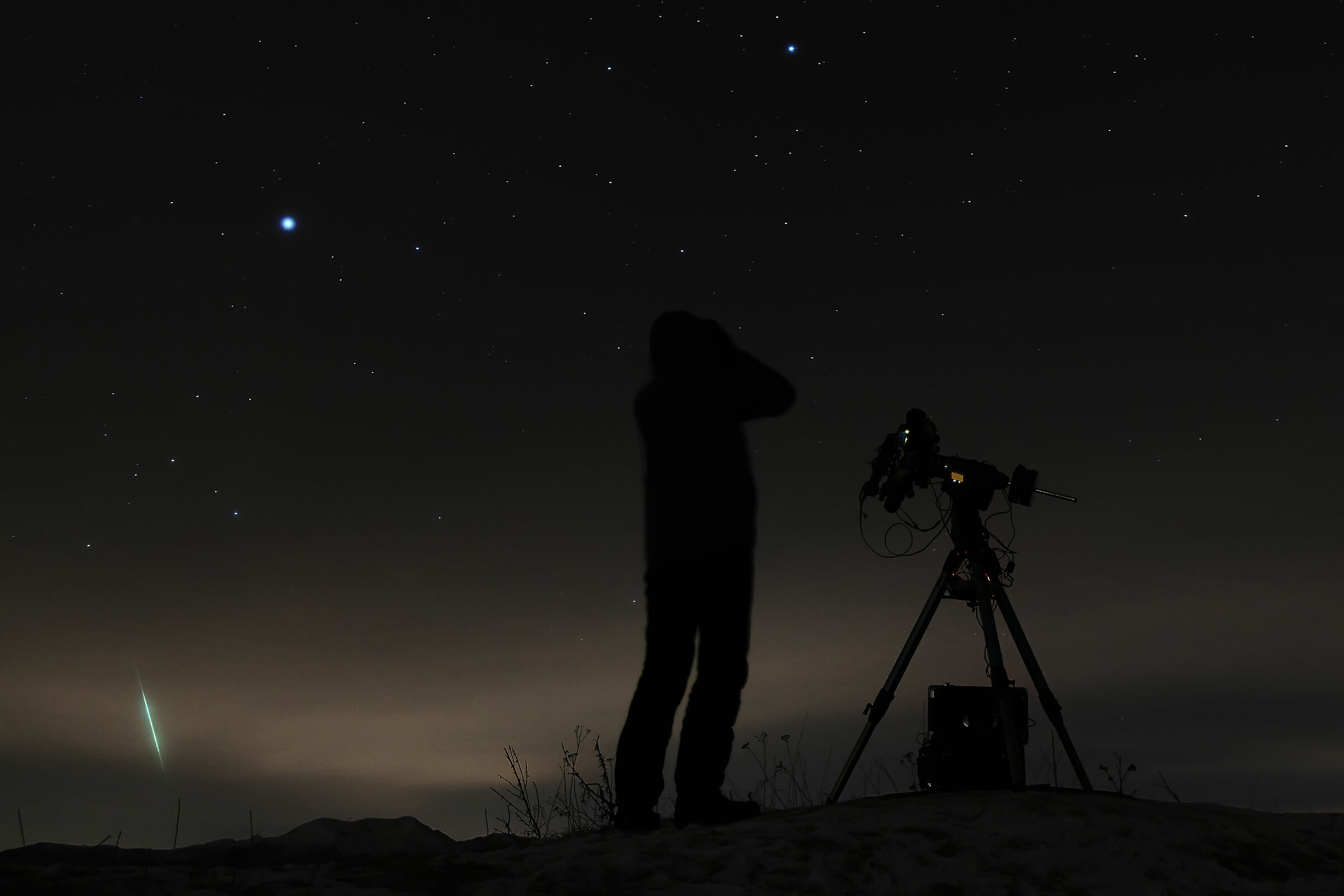 Un bolide saetta nel firmamento.