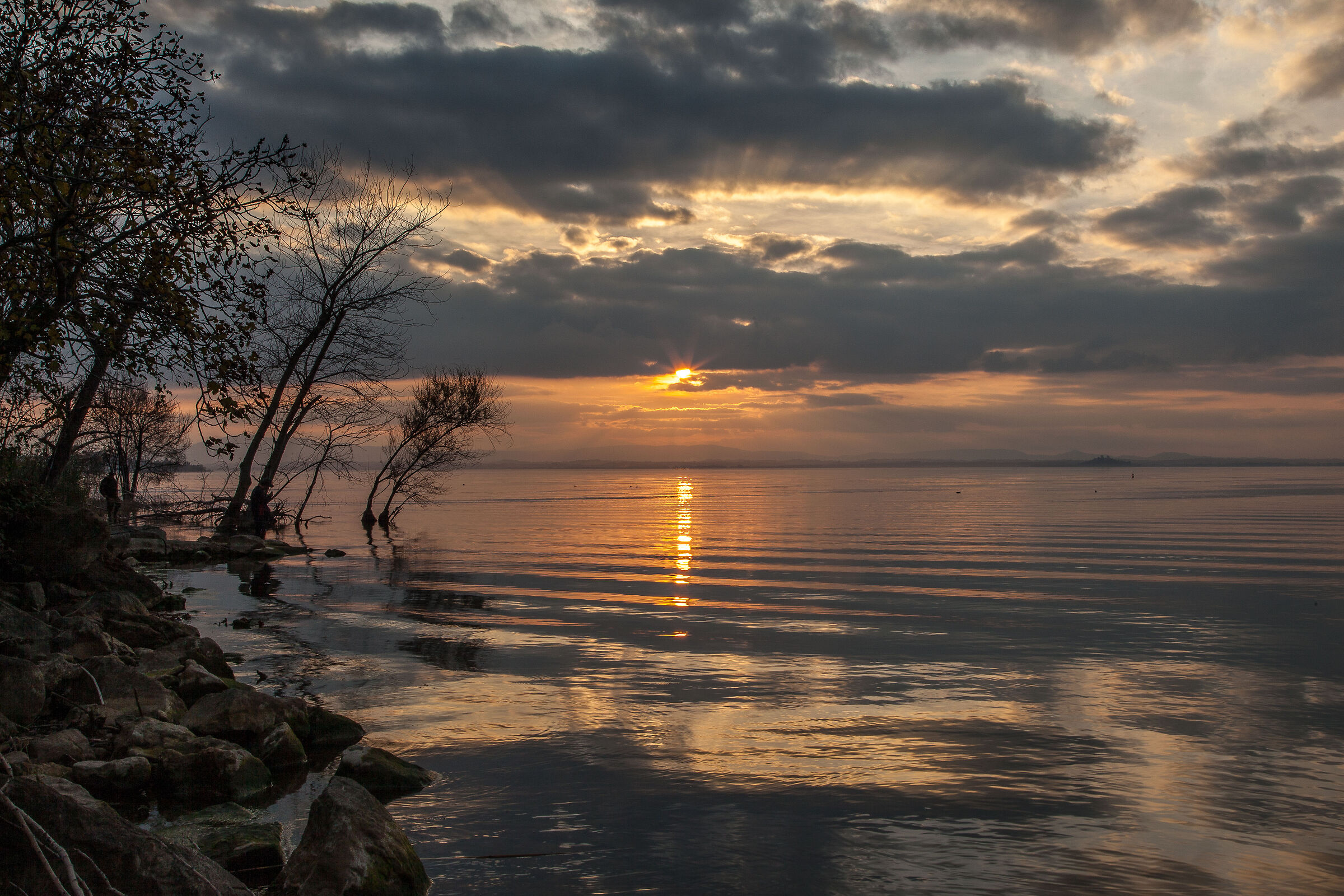 Inchino al tramonto.