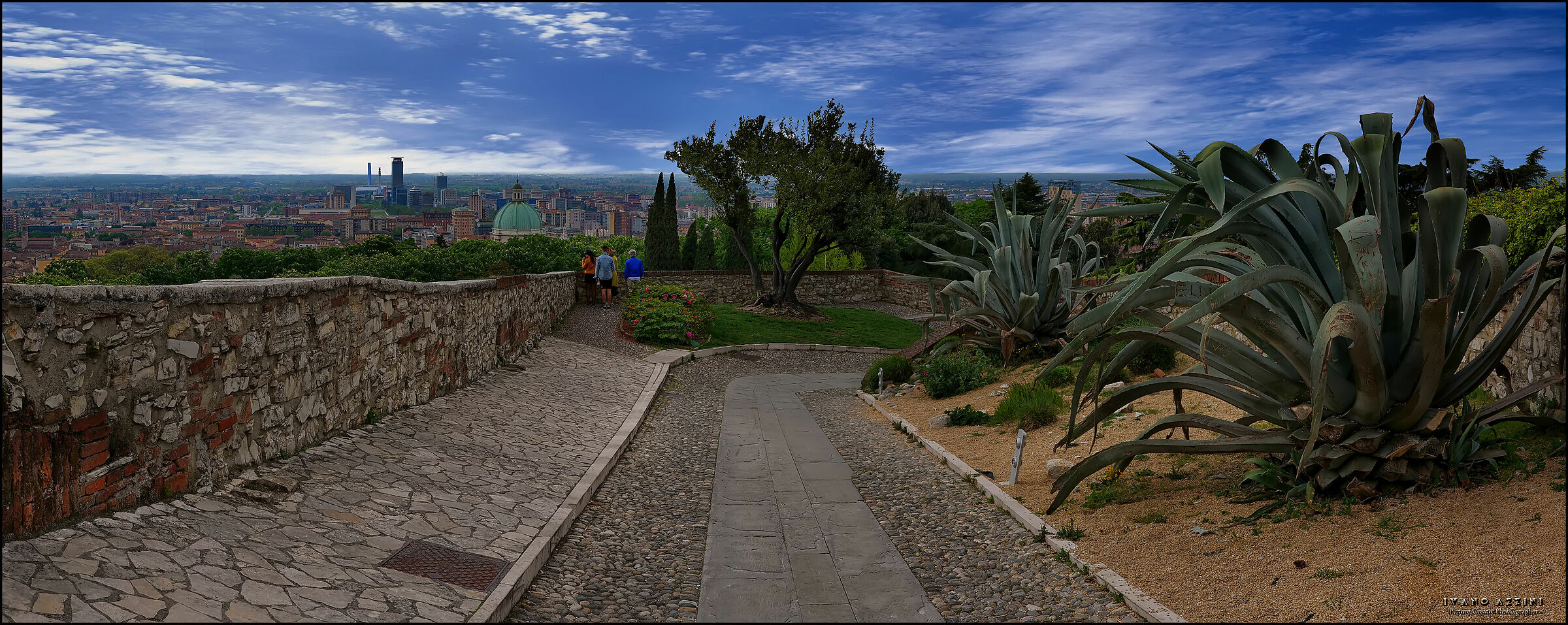 Descending from the castle