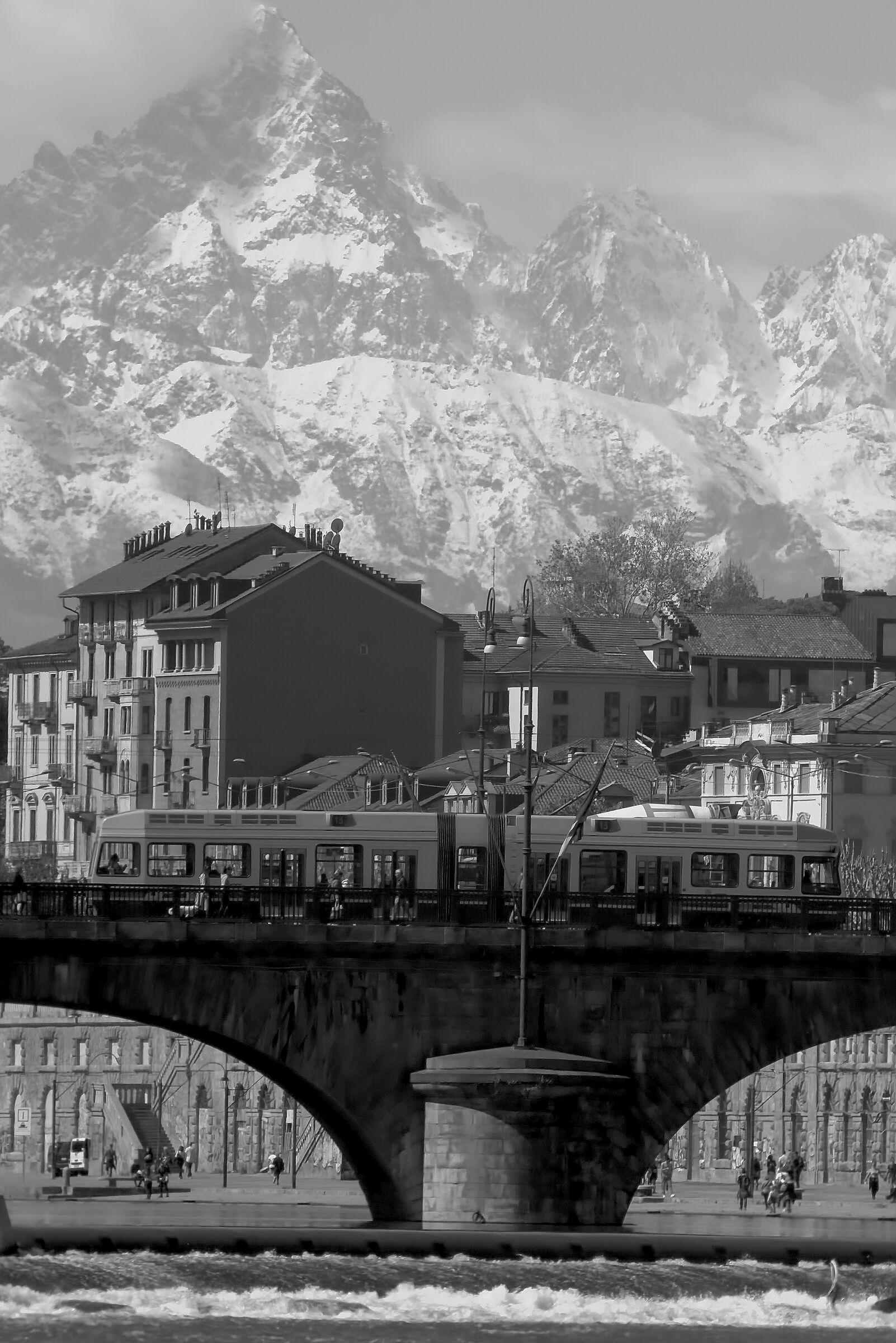 The Monviso on Turin