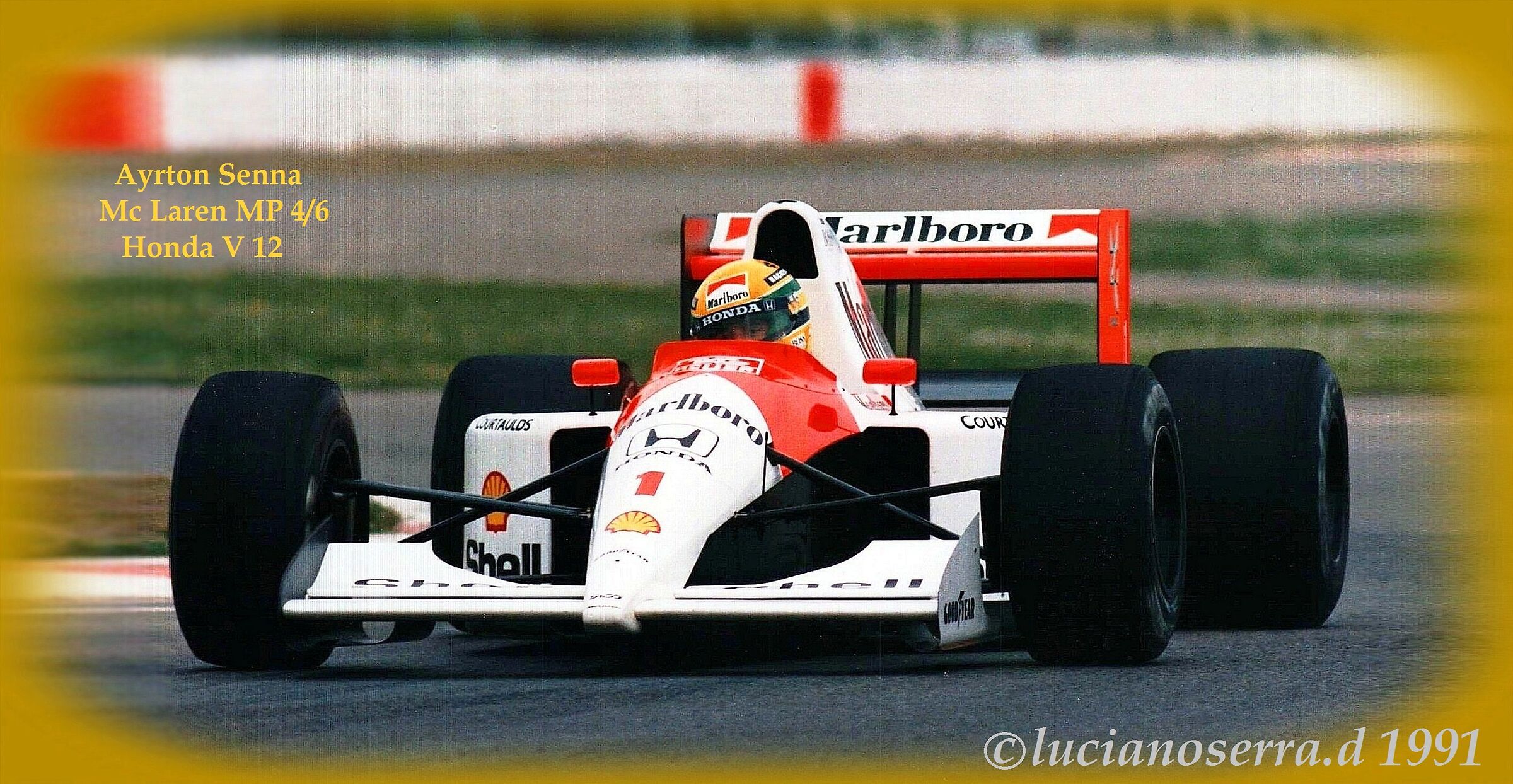 Ayrton Senna da Silva su Mc Laren MP 4/6 Honda V12 1991