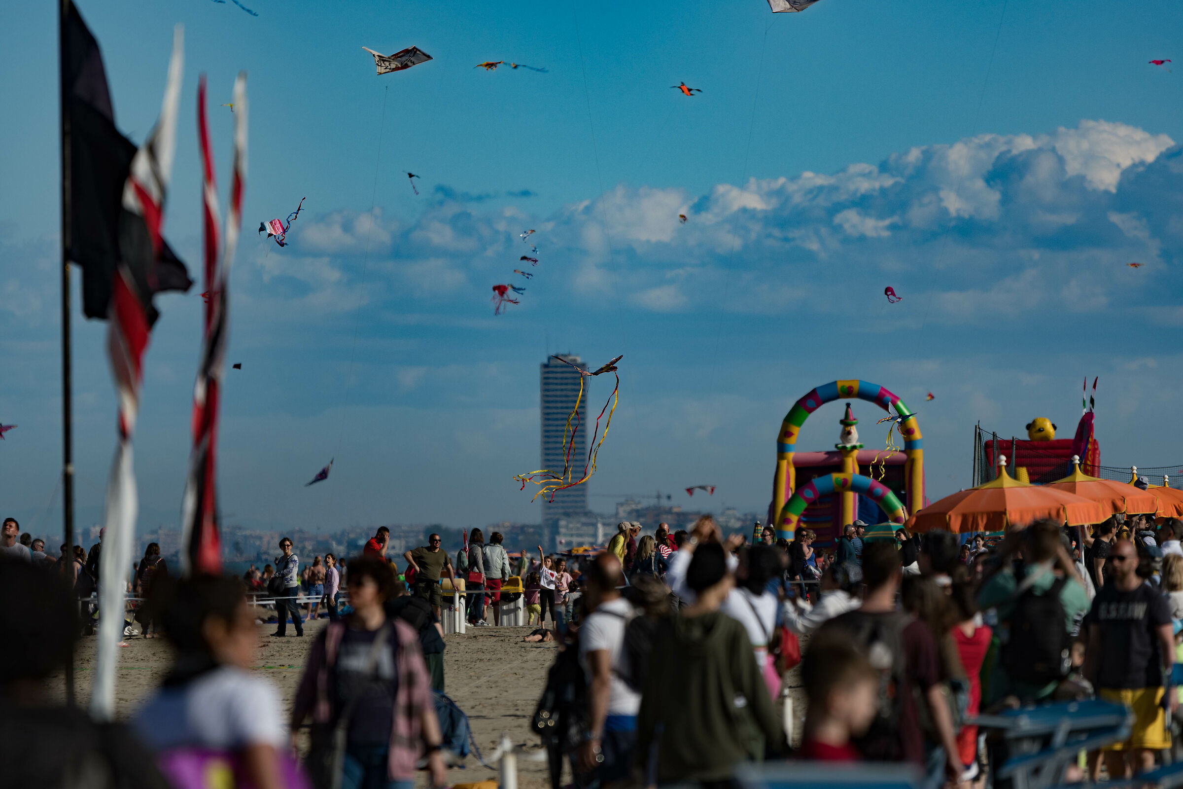 Cesenatico in the distance