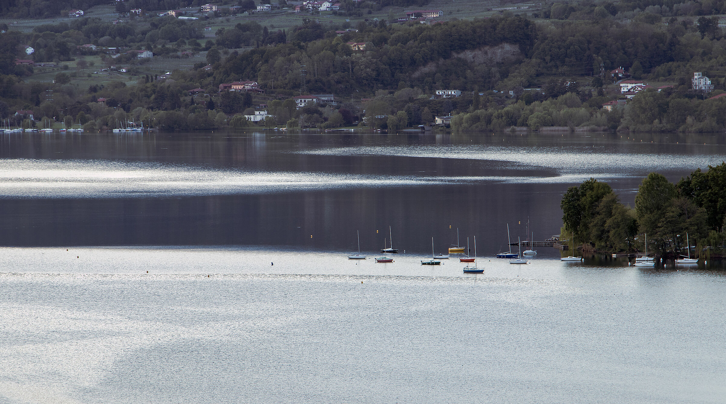 The marina of sailing boats