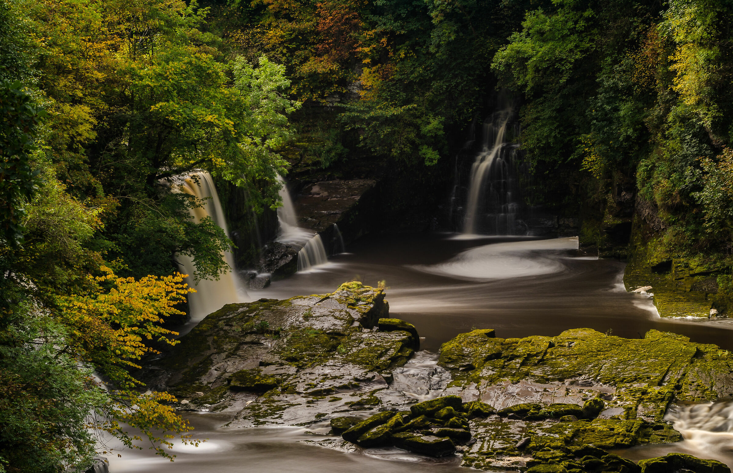 Le cascate di Clyde, New Lanark, Scozia