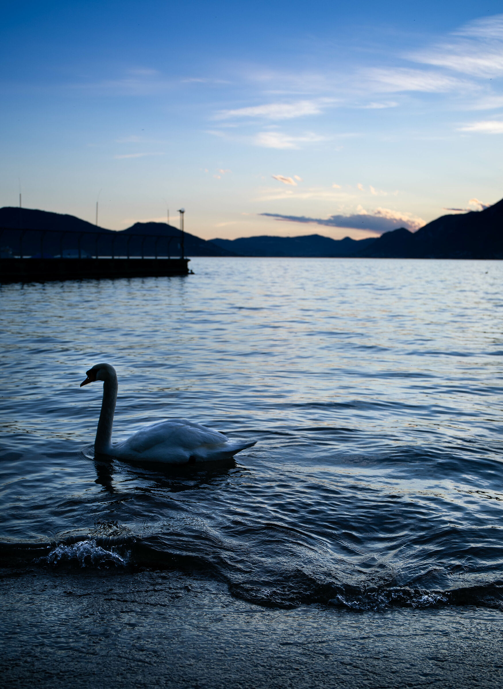 And it's just evening