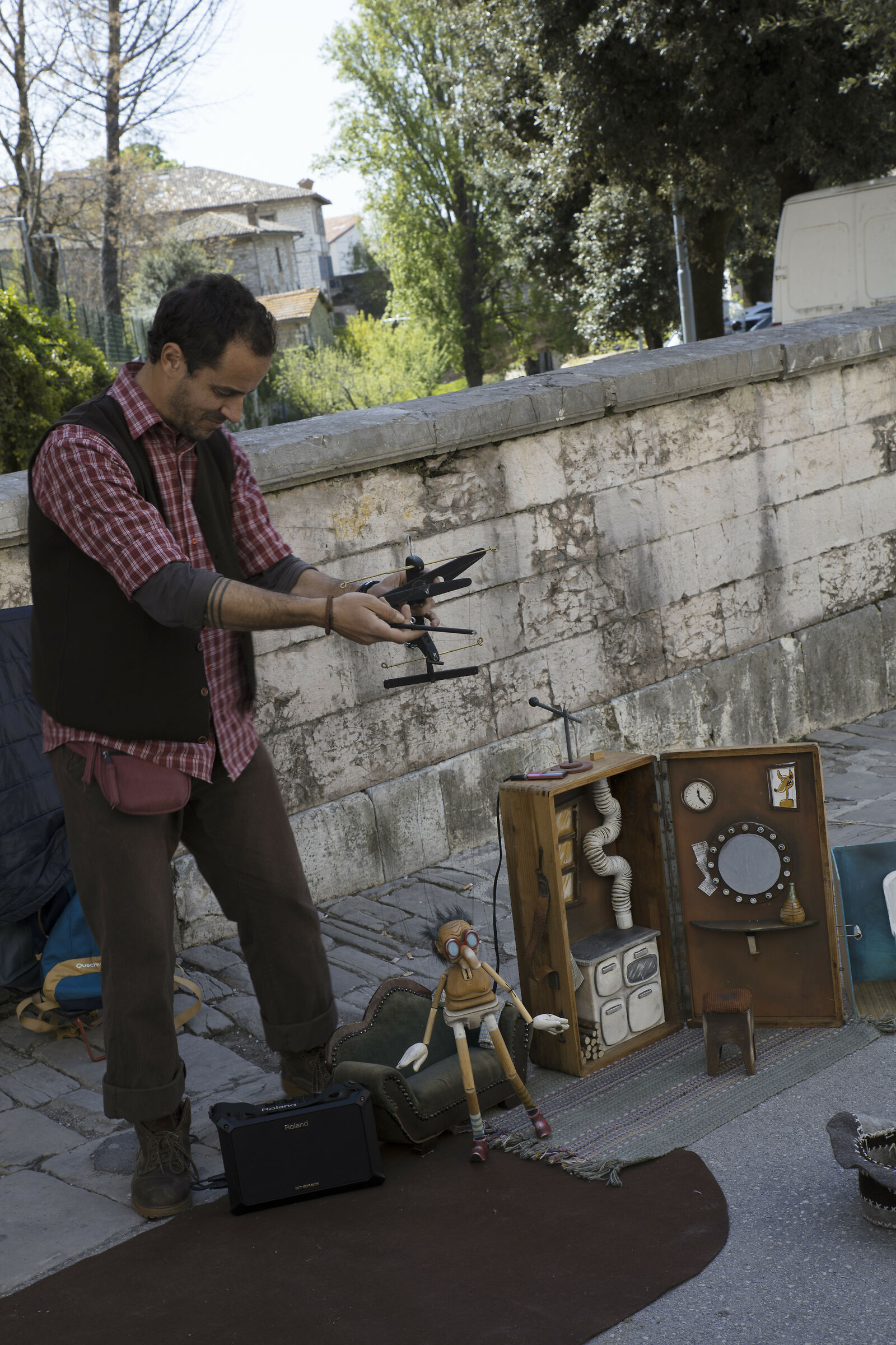 Gubbio: artista di strada