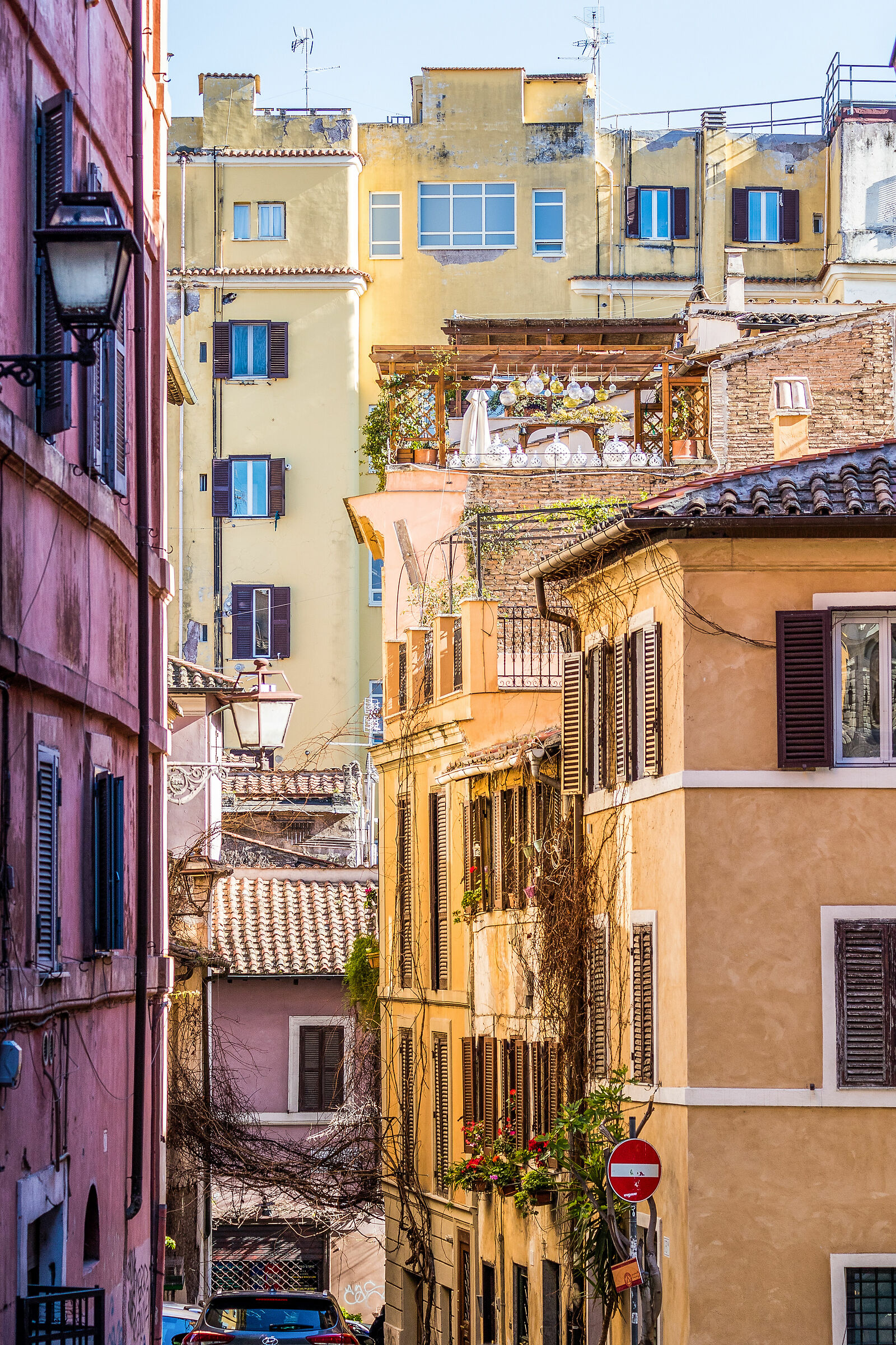 Behind the Colosseum