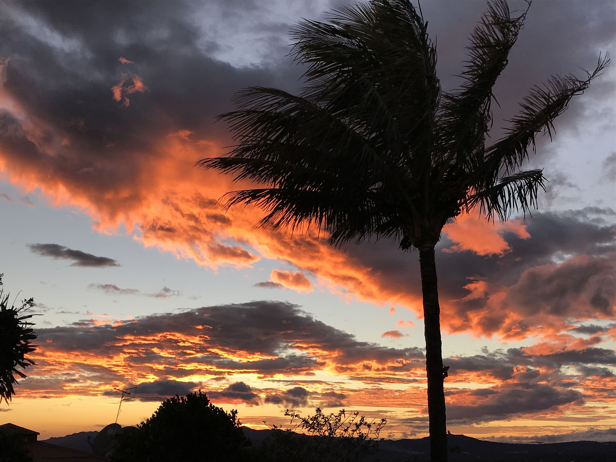 Sunset in Poas in Costa Rica