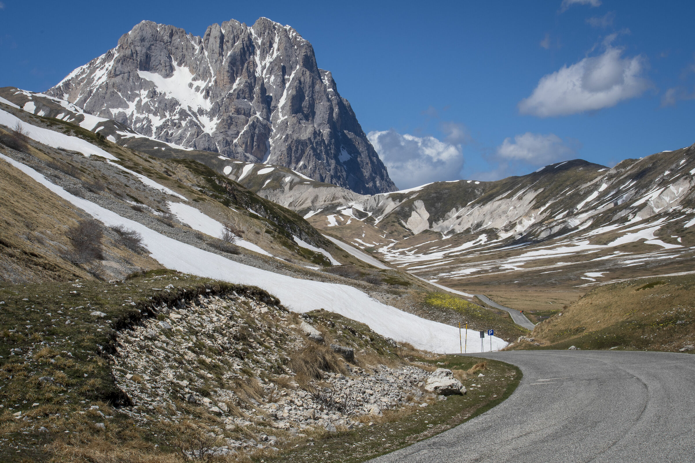 Campo Imperatore con vista sul Corno Grande