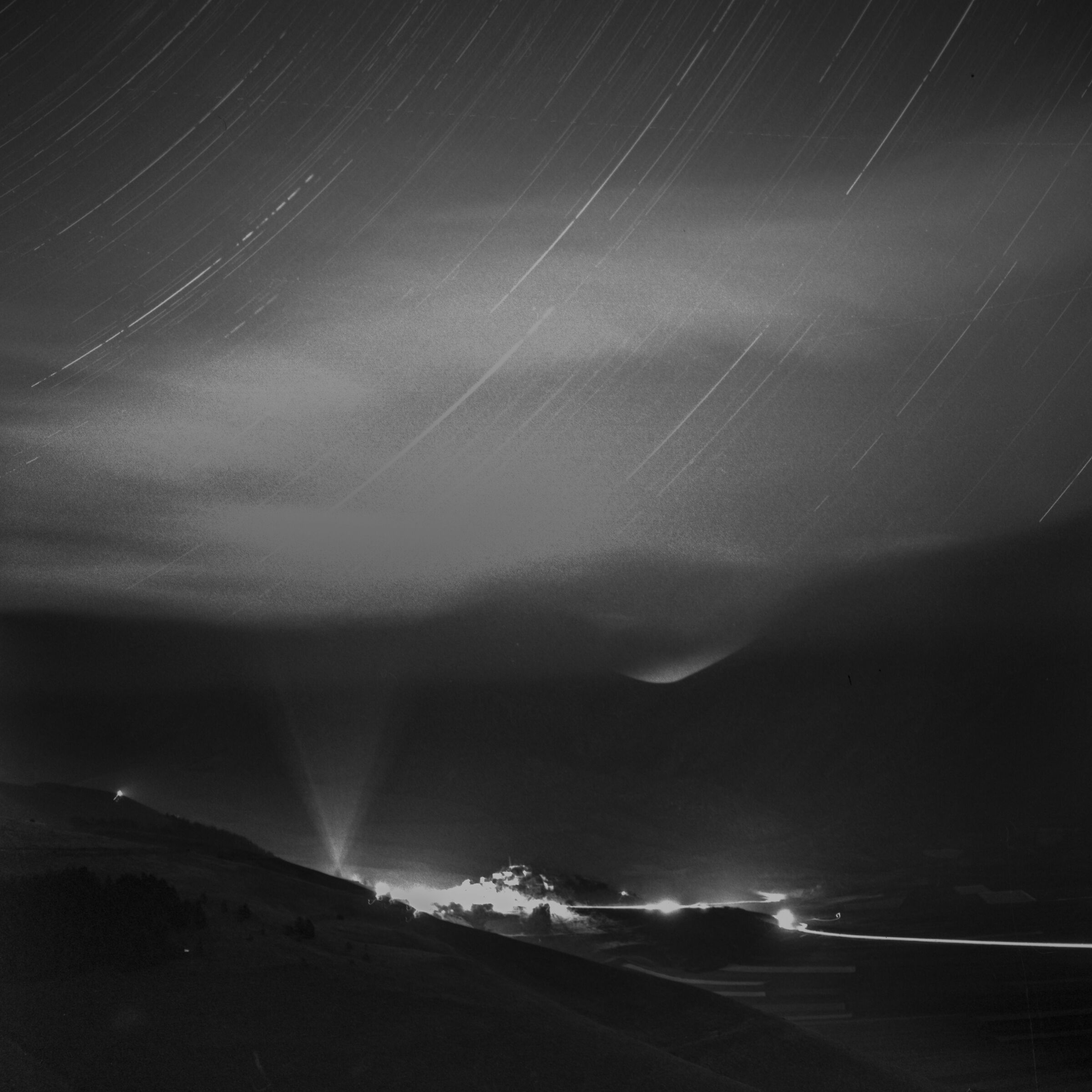 Startrail in Castelluccio