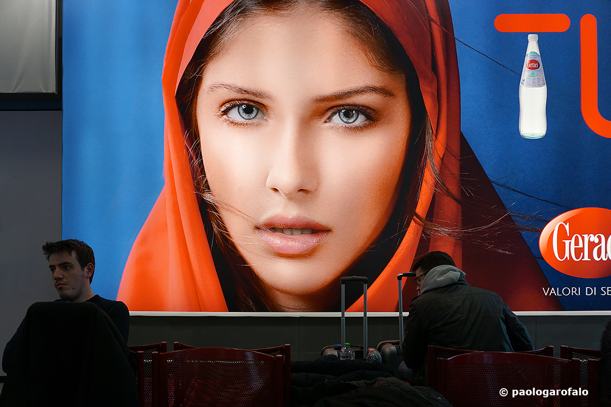 The man and the poster