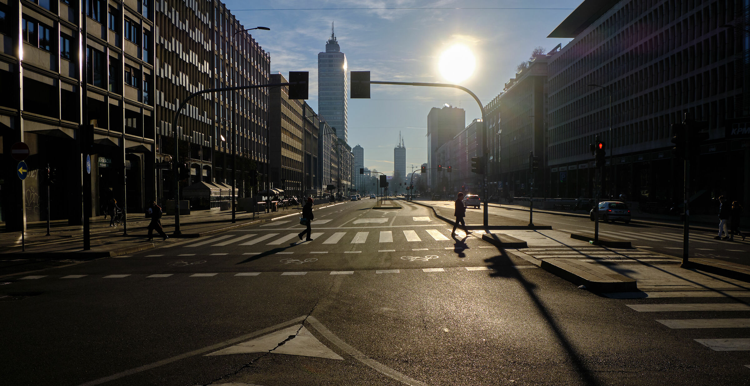 Winter afternoon, Milan Central Station