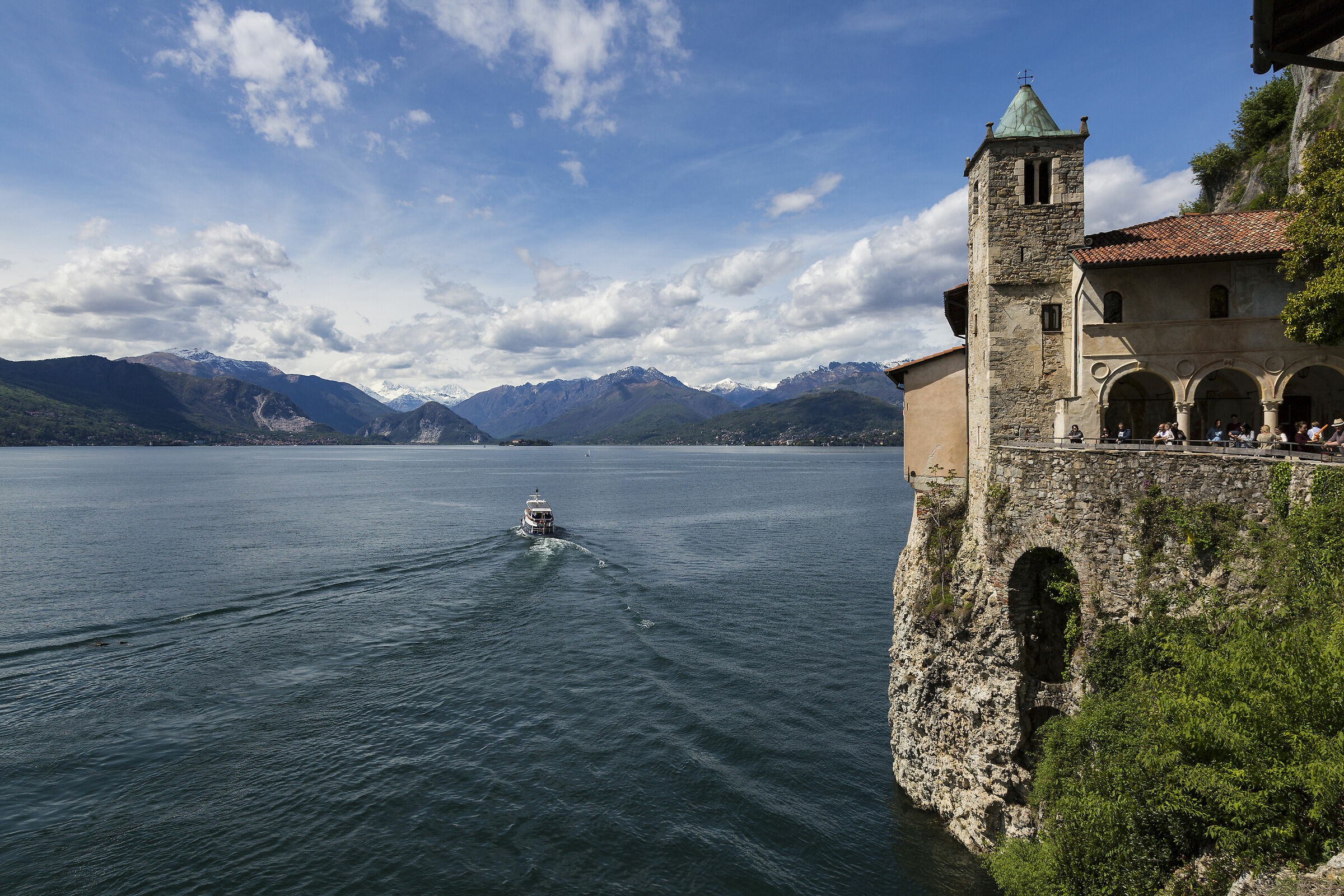 Lake Maggiore and its hermitage.