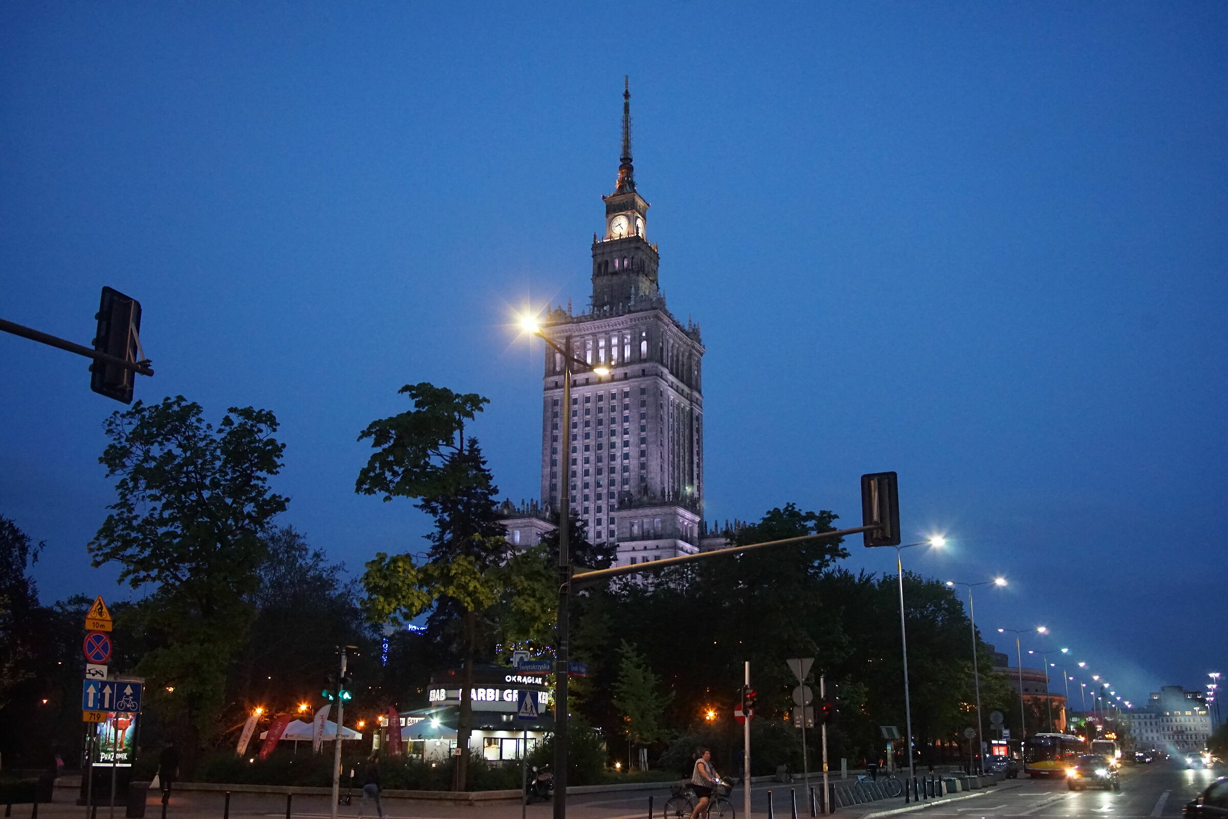 Warsaw by night