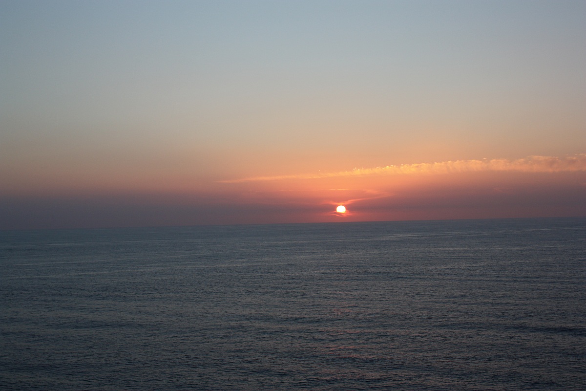 Il Tramonto sull'oceano