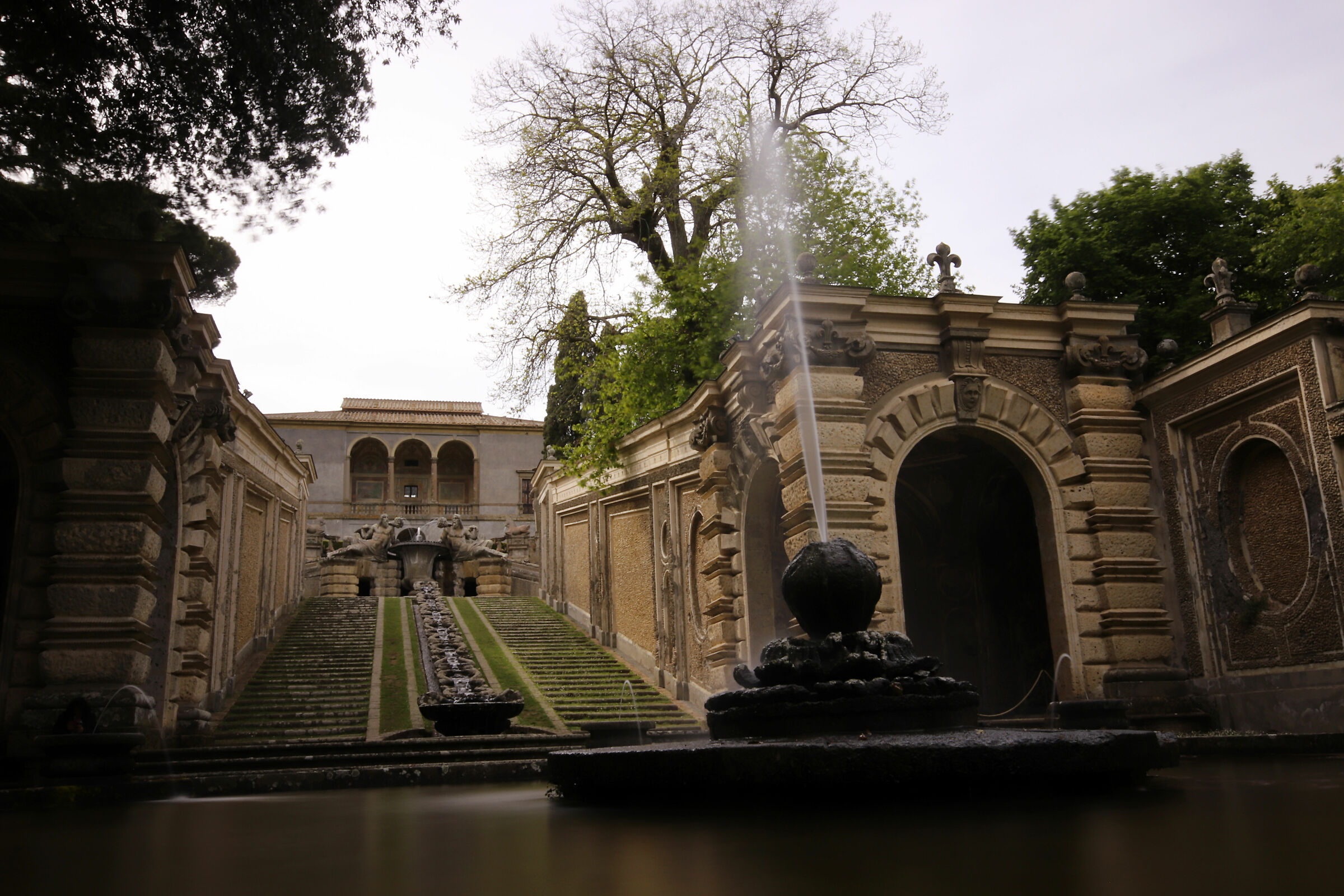 Park-High part of Palazzo Farnese in Caprarola