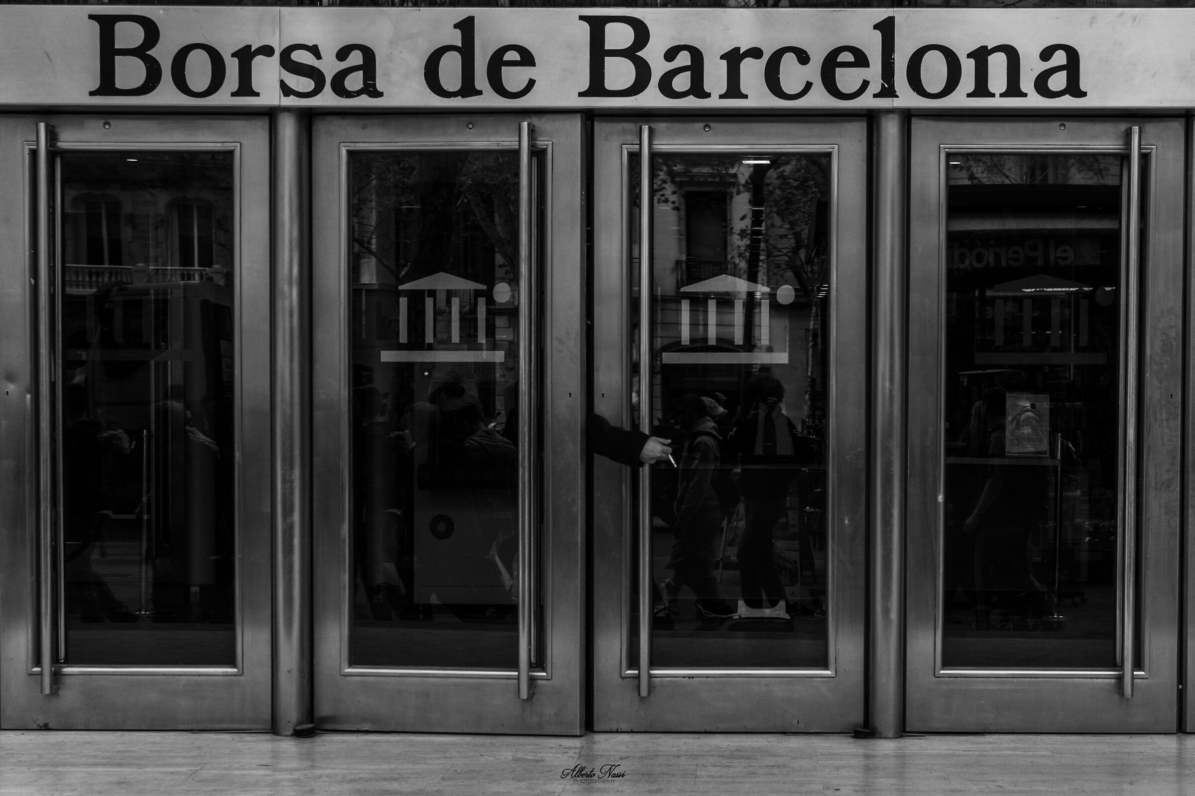 Smoking only outside..