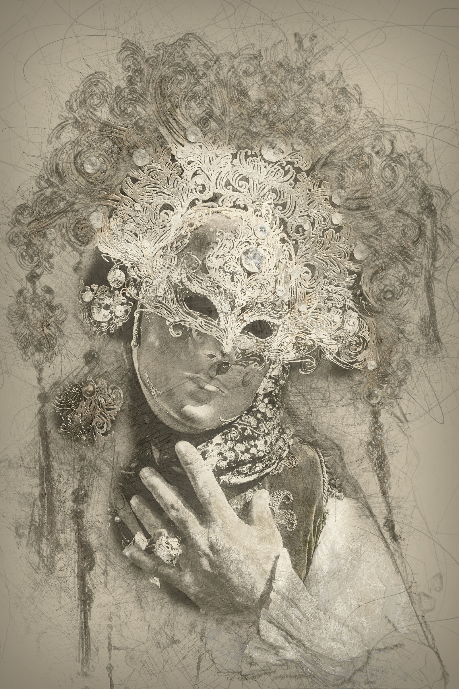 CARNIVAL VENICE FOTOPITTURA