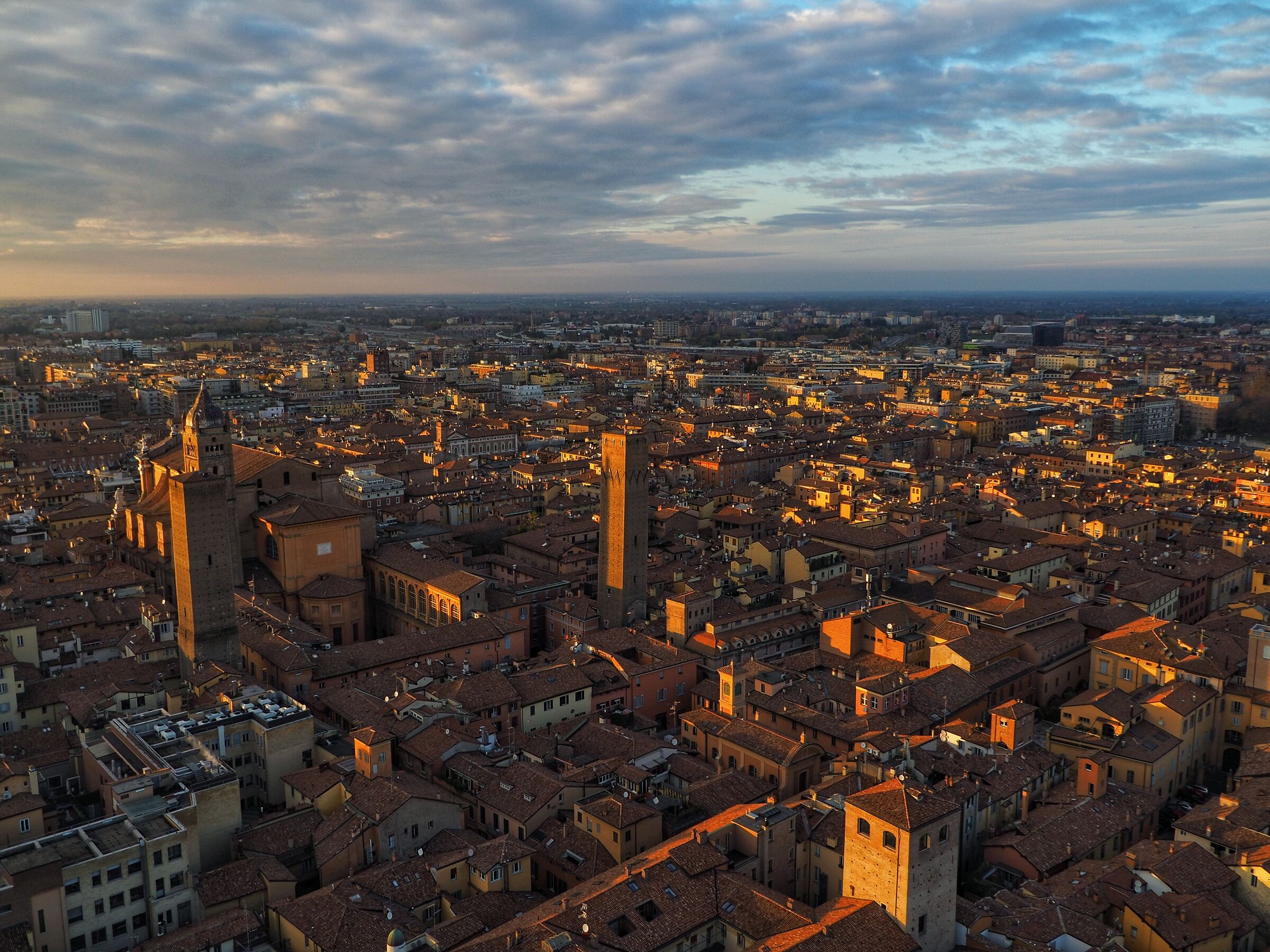 Bologna at sunset