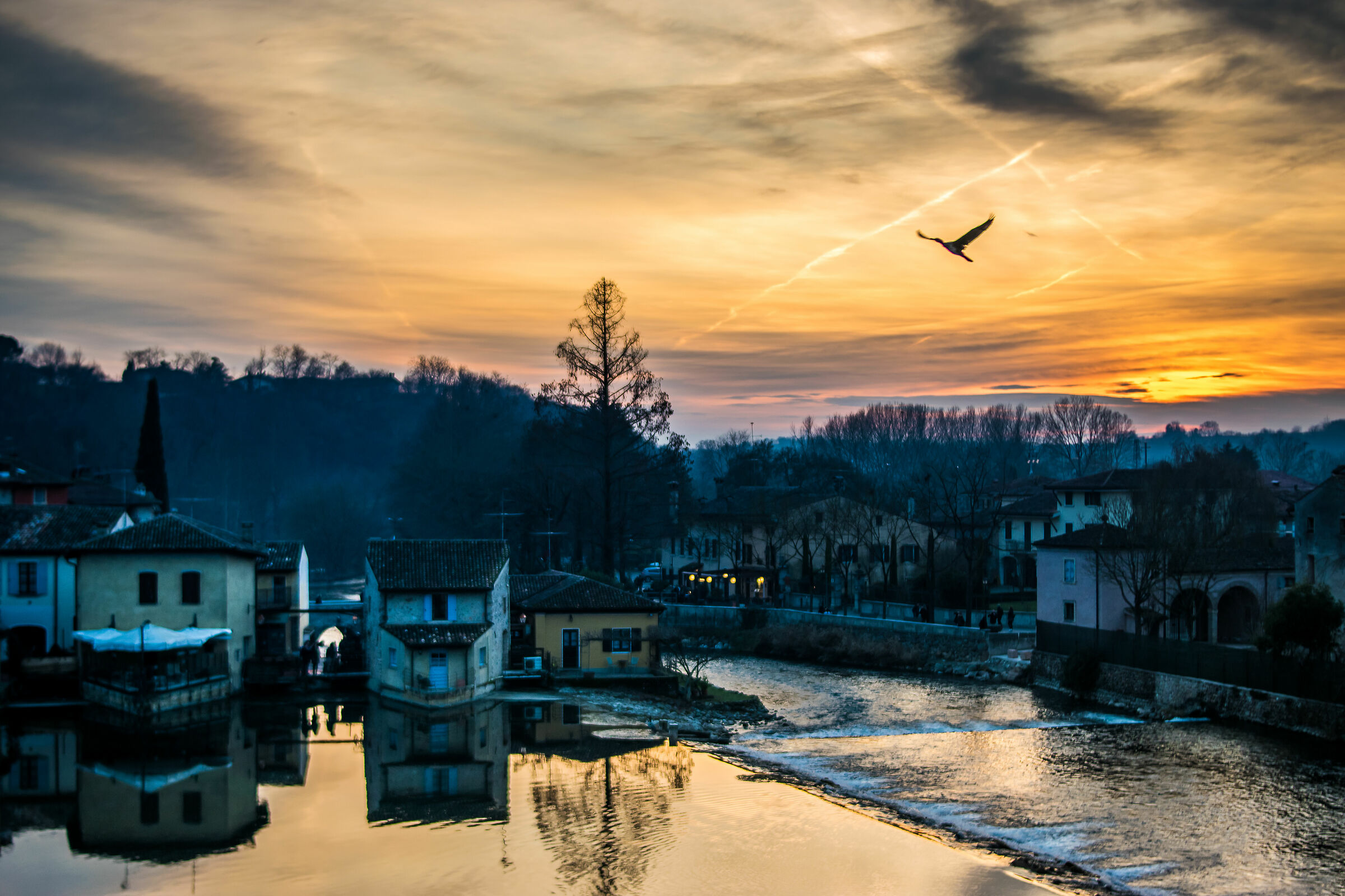 tramonto a Borghetto