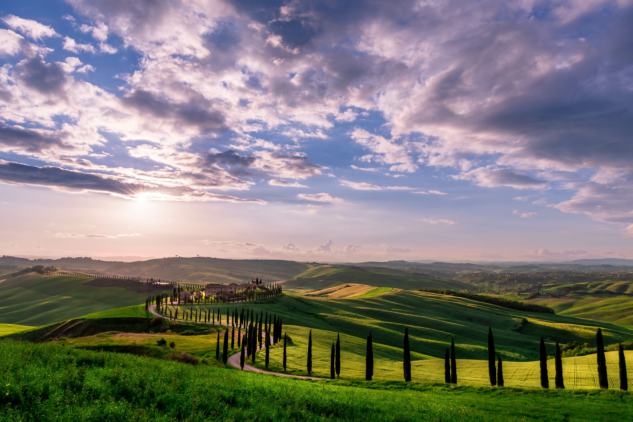 Tramonto al Baccoleno - Val d'orcia