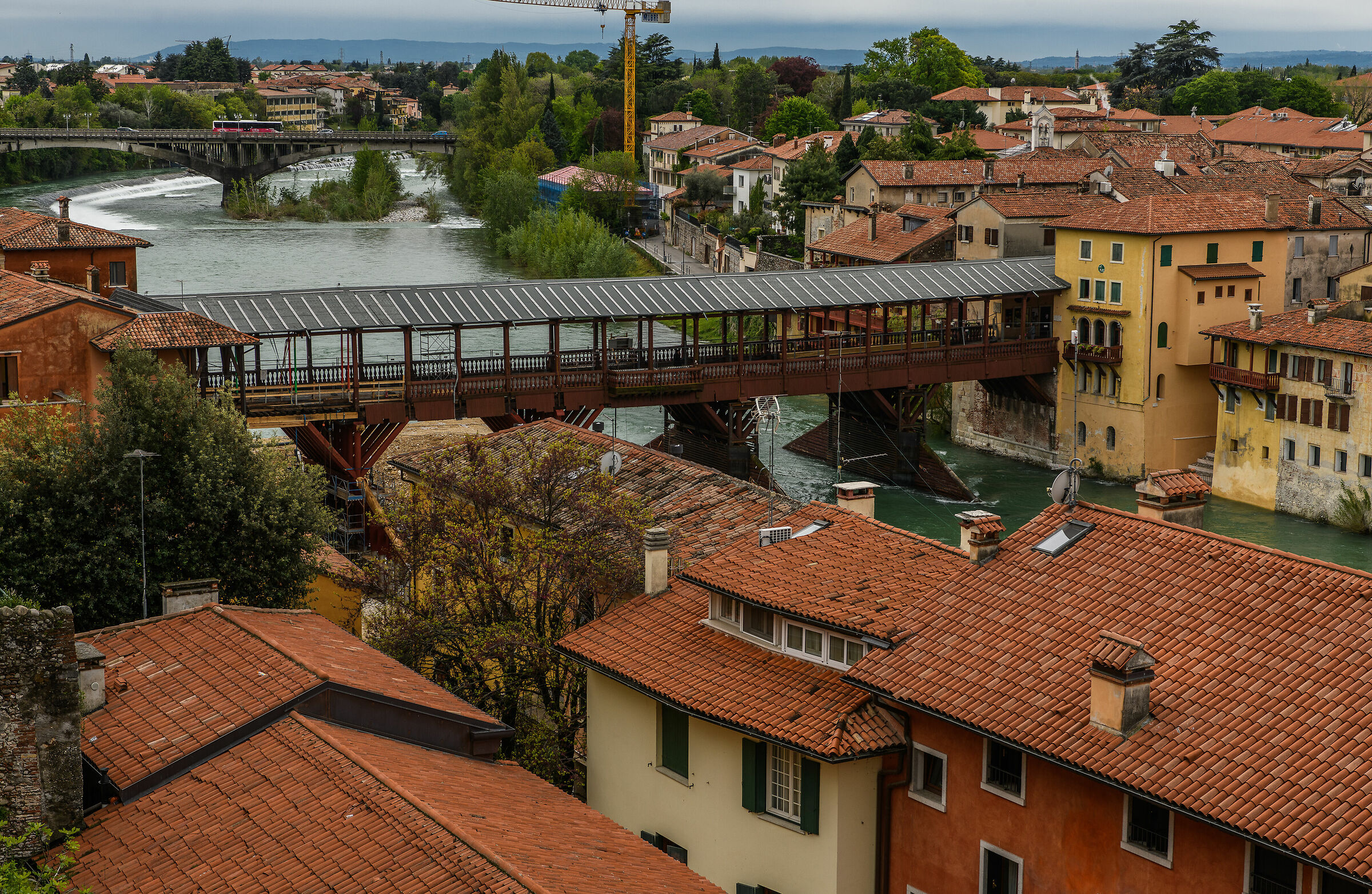 The bridge of the Alps in Bassano del Grappa