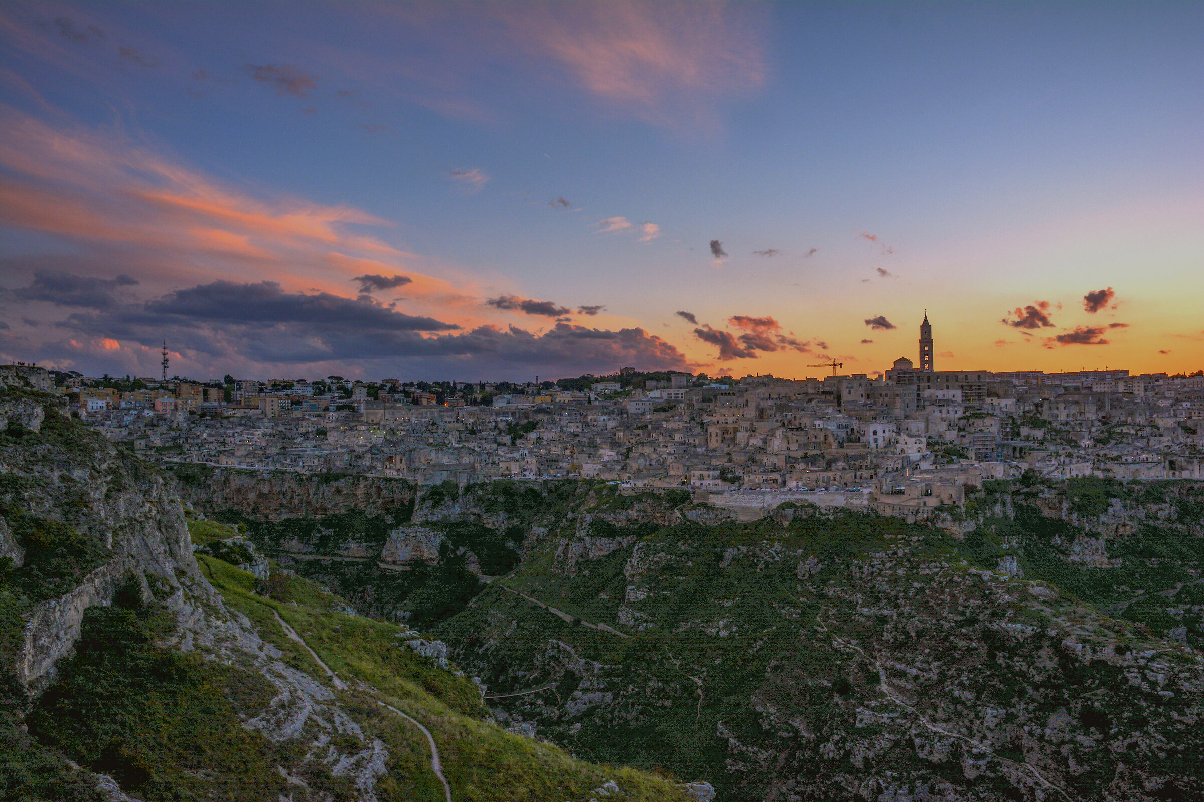Matera al tramonto