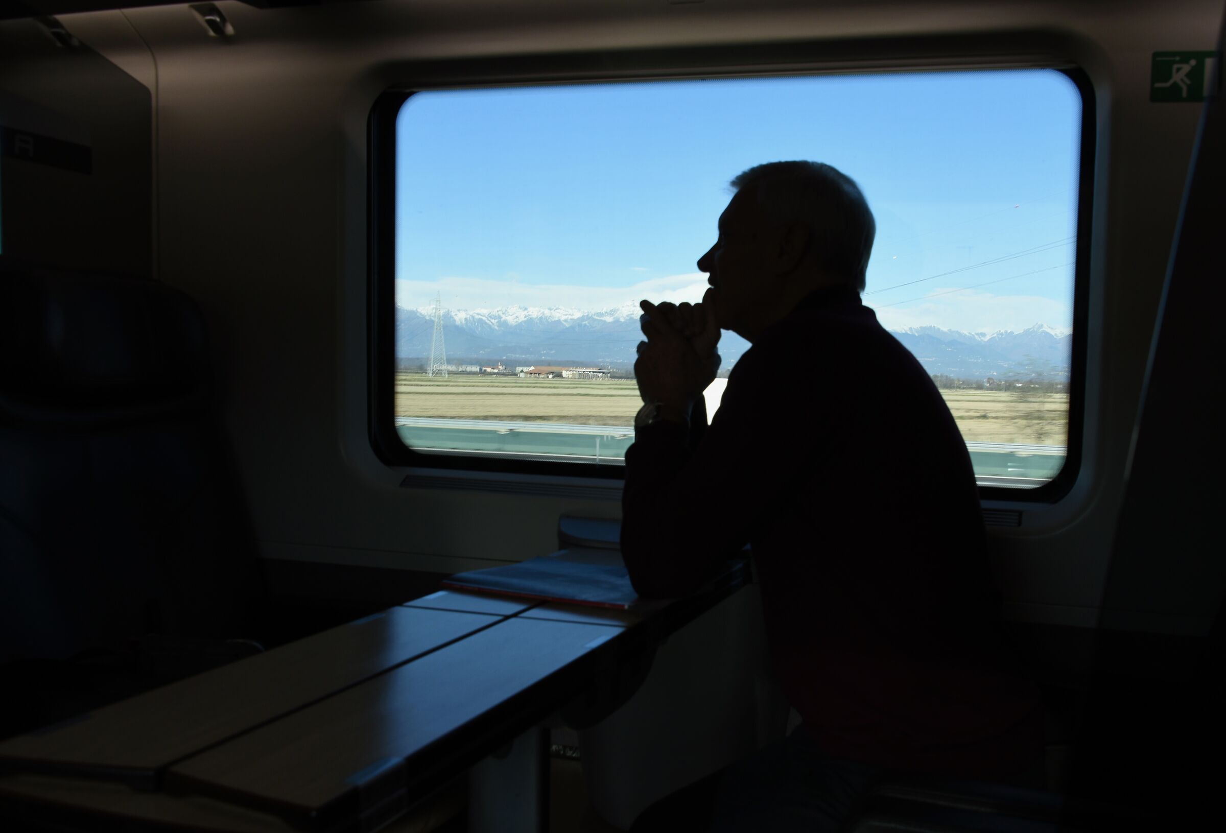 From the Red Arrow train (Speed 200 KM now)