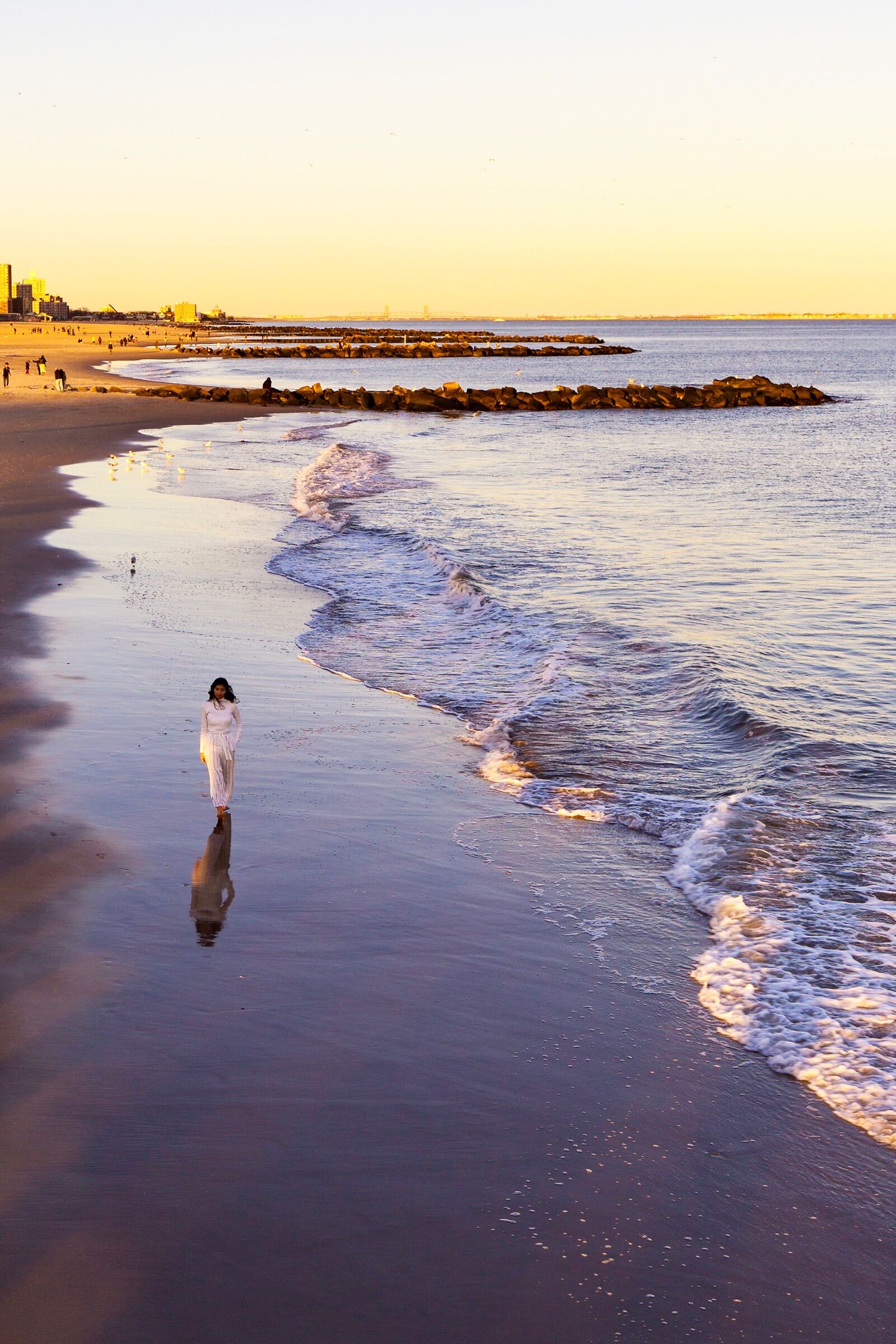 ConeyIsland: Two steps barefoot in the Atlantic
