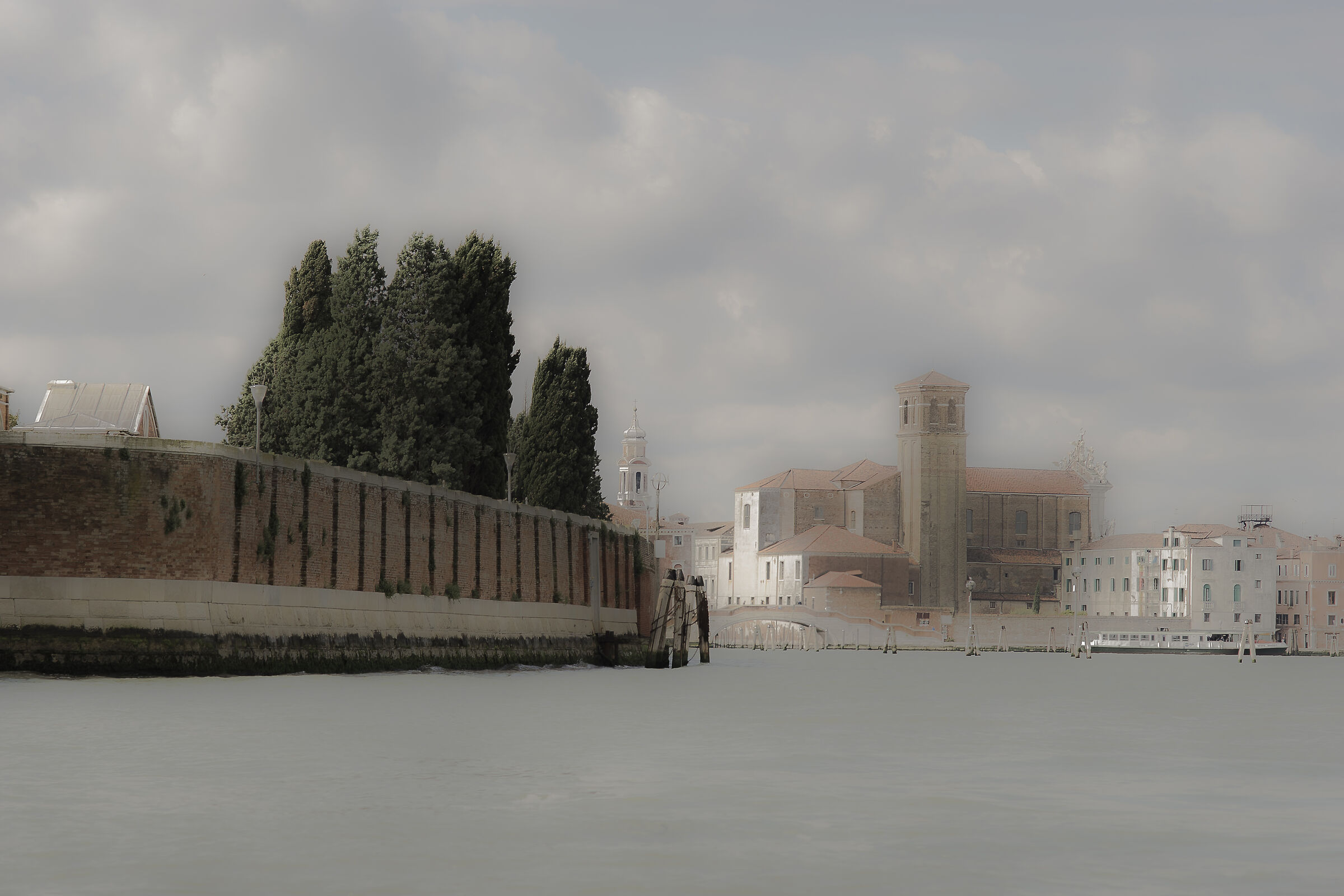 The island of St. Michael and the Jesuit church