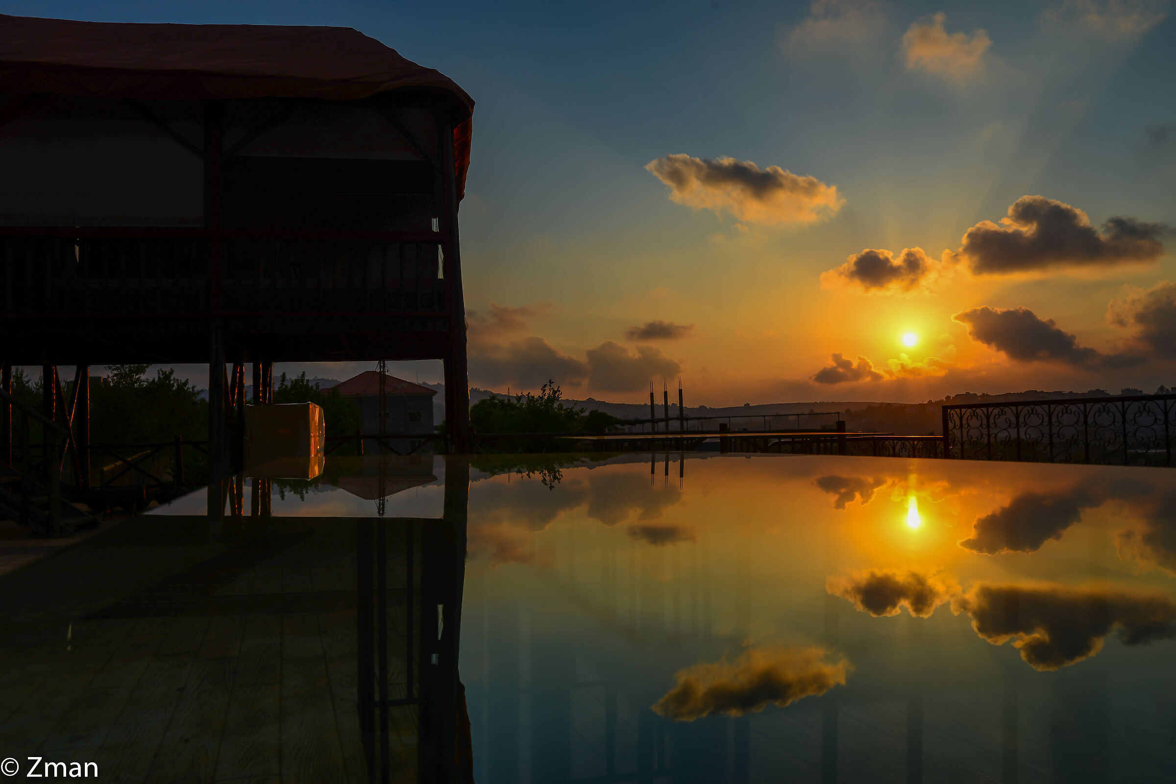 Tramonto dorato del sud