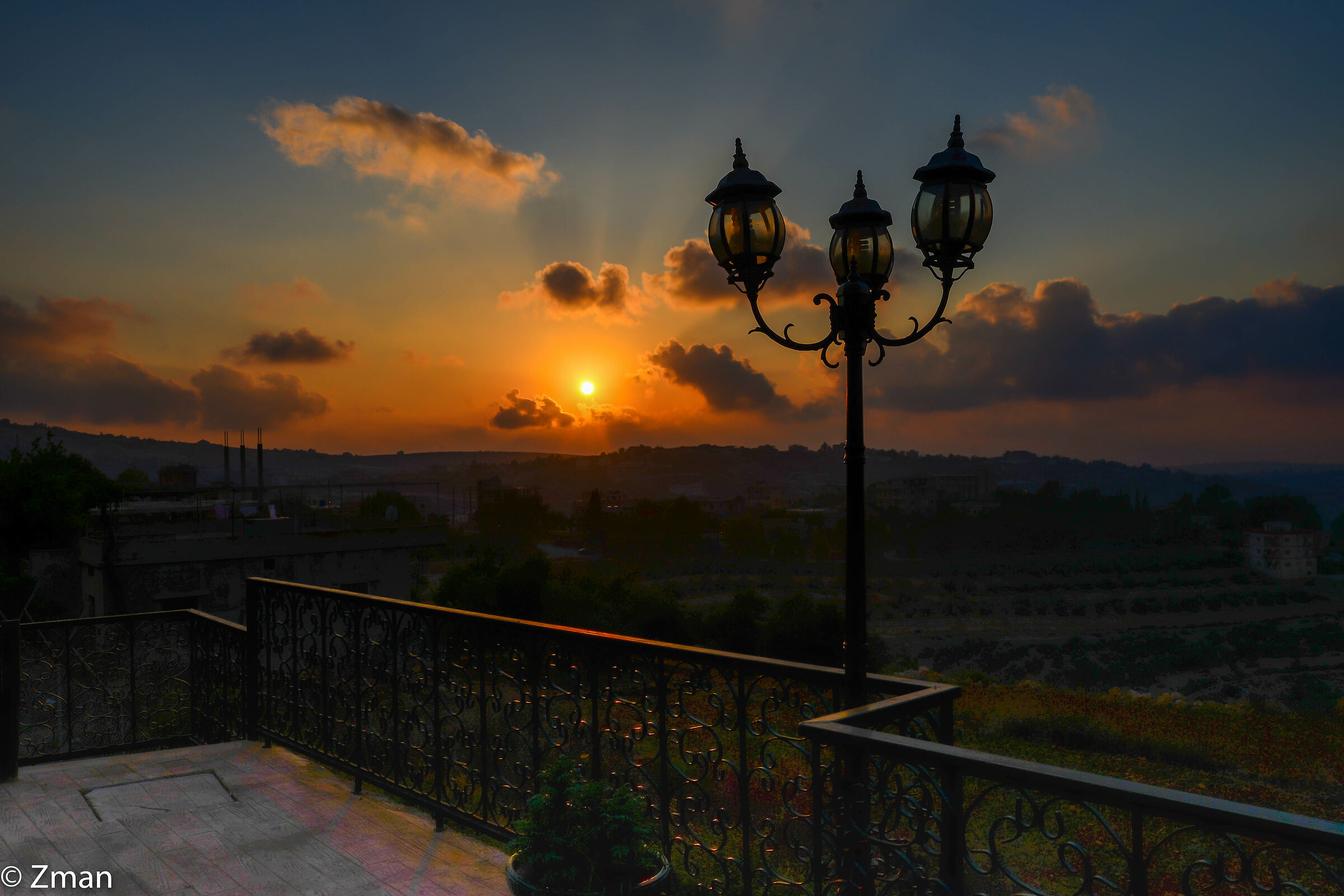 Tramonto dorato del sud