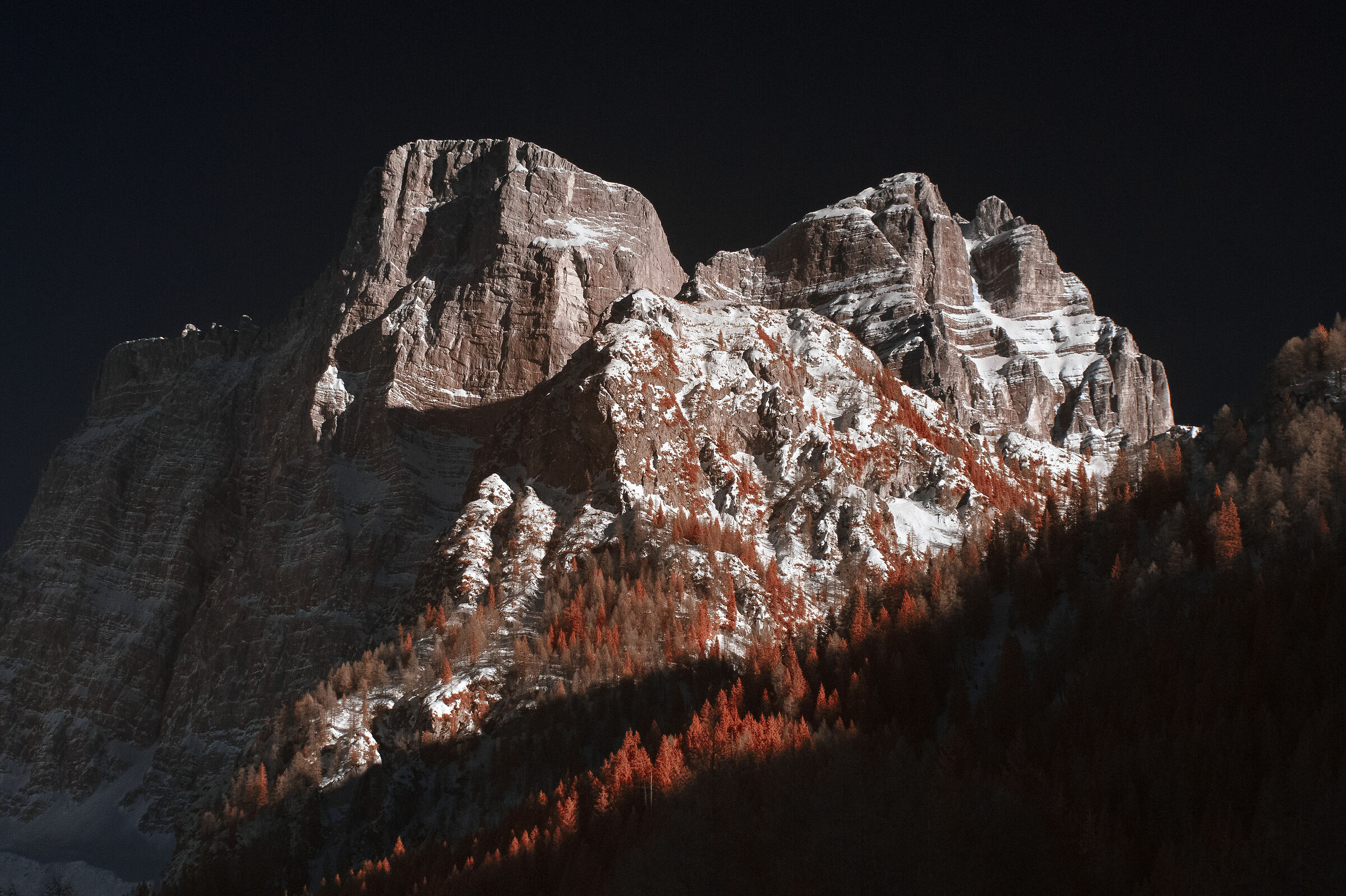 Mount Pelmo in Infrared