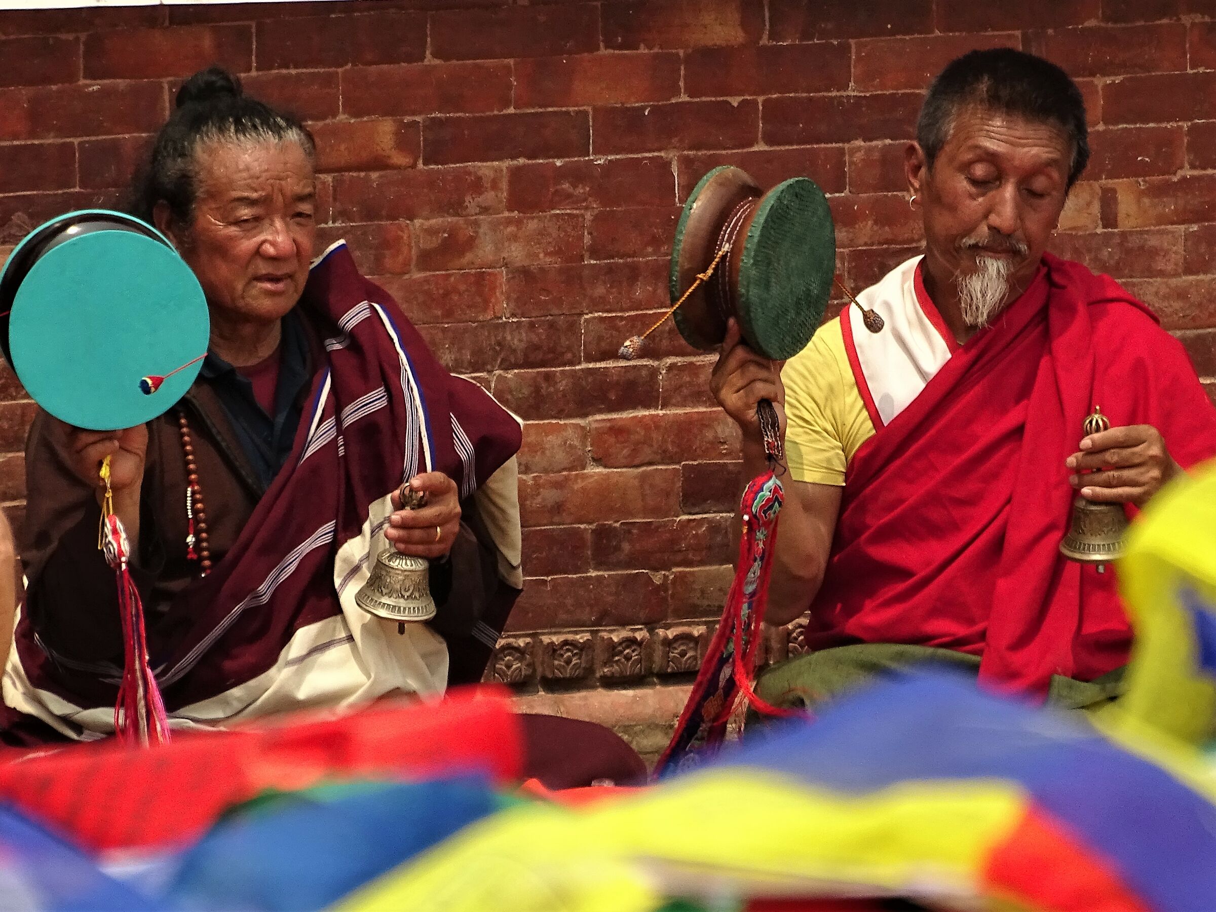 Canti presso Boudhanath