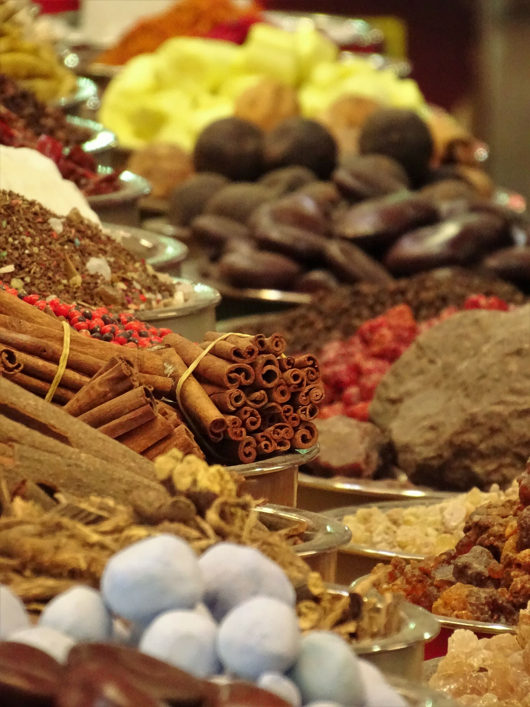 Souk delle spezie nella città vecchia di Dubai