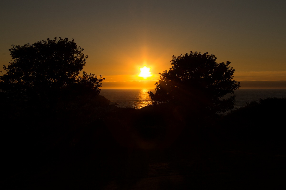 The Sun goes to rest ...